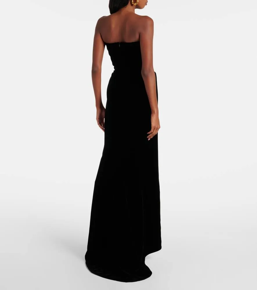 Balenciaga Velvet bustier gown