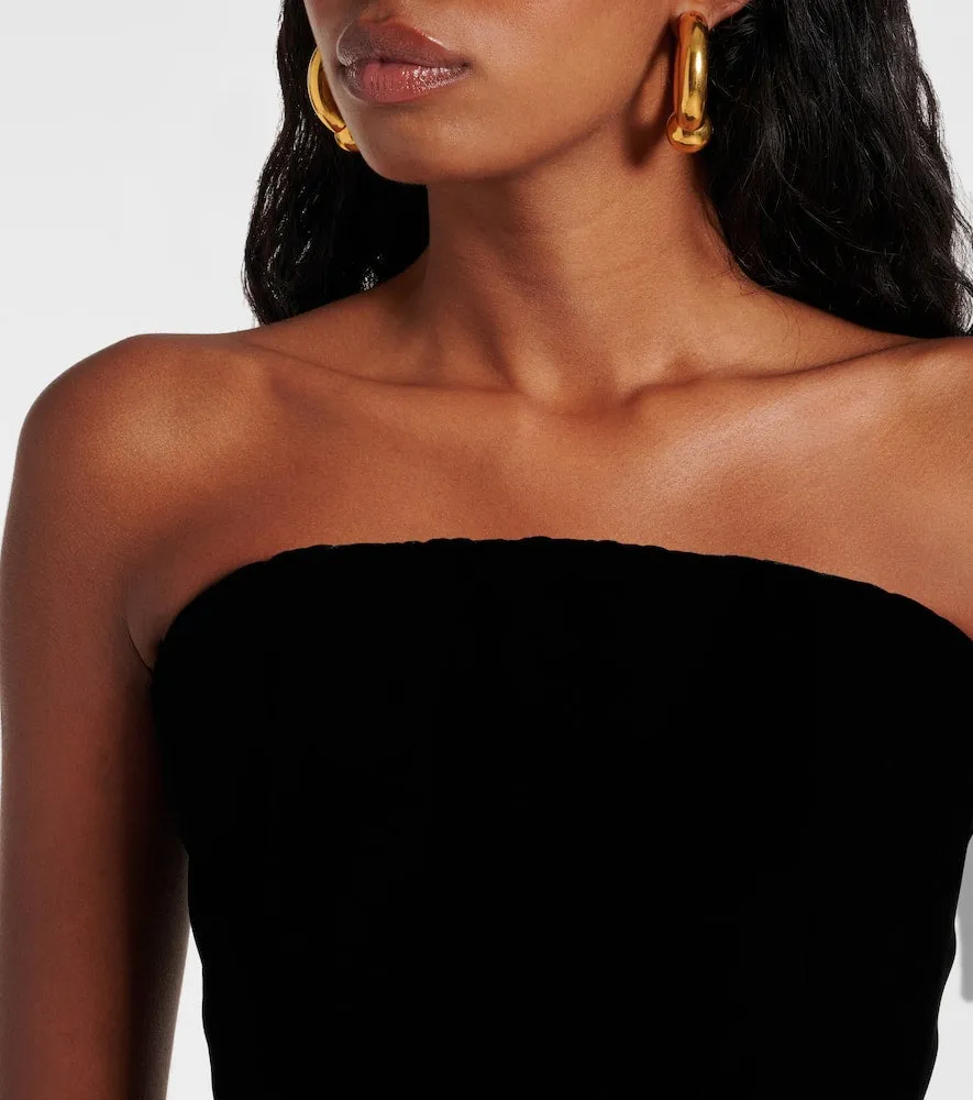 Balenciaga Velvet bustier gown