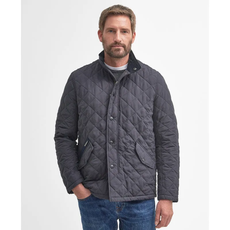 Barbour Shoveler Mens Quilted Jacket - Navy