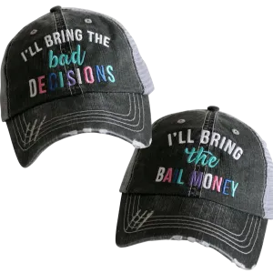 Best Friend Bad Decisions Trucker Hat Set
