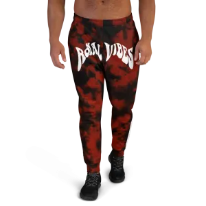 CRXWN | Royal Urban Resort | Trippy Drippy Bleach Acid Wash with Malibu Stripe Unisex Jogger Sunrise Sienna