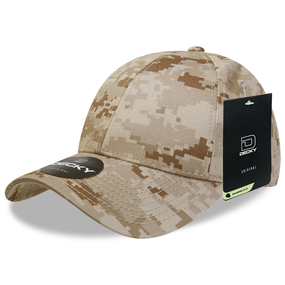 Decky 217 Structured Camo Baseball Cap, Camouflage Hat