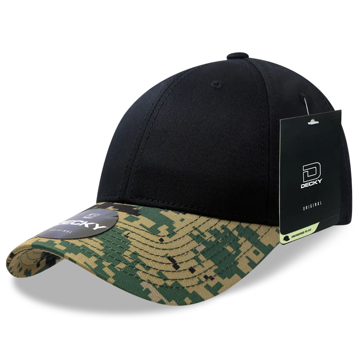 Decky 217 Structured Camo Baseball Cap, Camouflage Hat