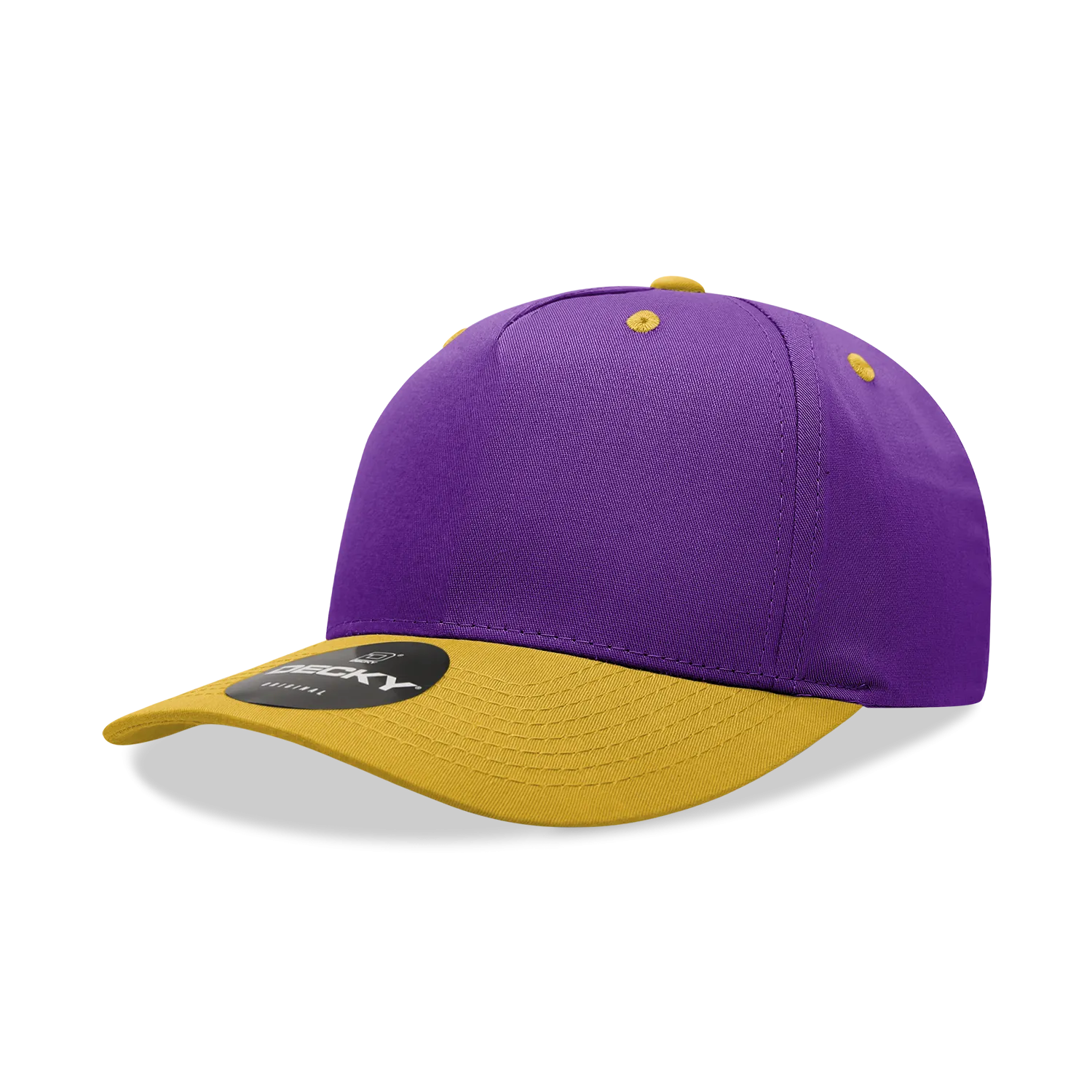 Decky 6024 - 5 Panel Mid Profile, Structured Cotton/Poly Blend Cap - CASE Pricing