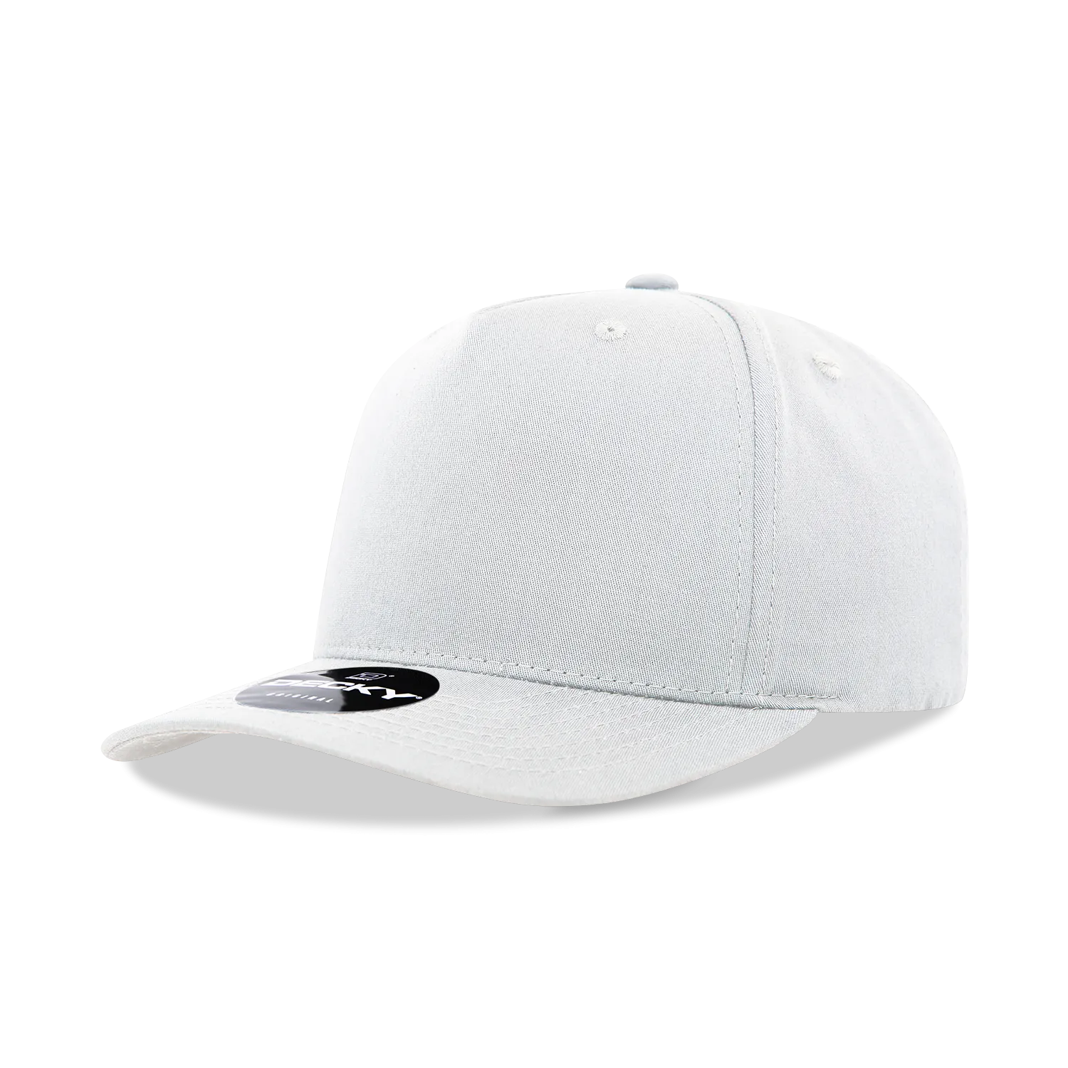 Decky 6024 - 5 Panel Mid Profile, Structured Cotton/Poly Blend Cap - CASE Pricing