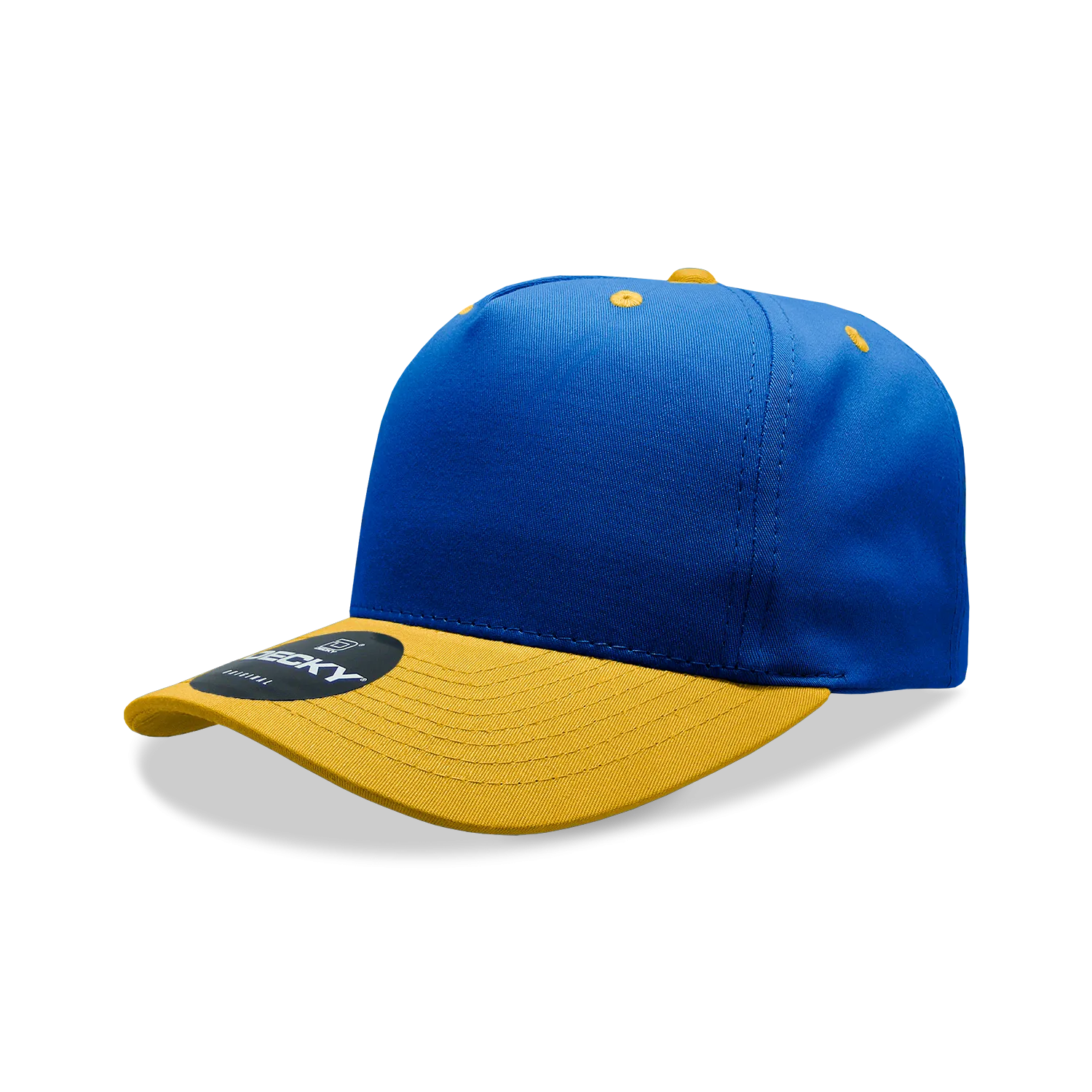 Decky 6024 - 5 Panel Mid Profile, Structured Cotton/Poly Blend Cap - CASE Pricing