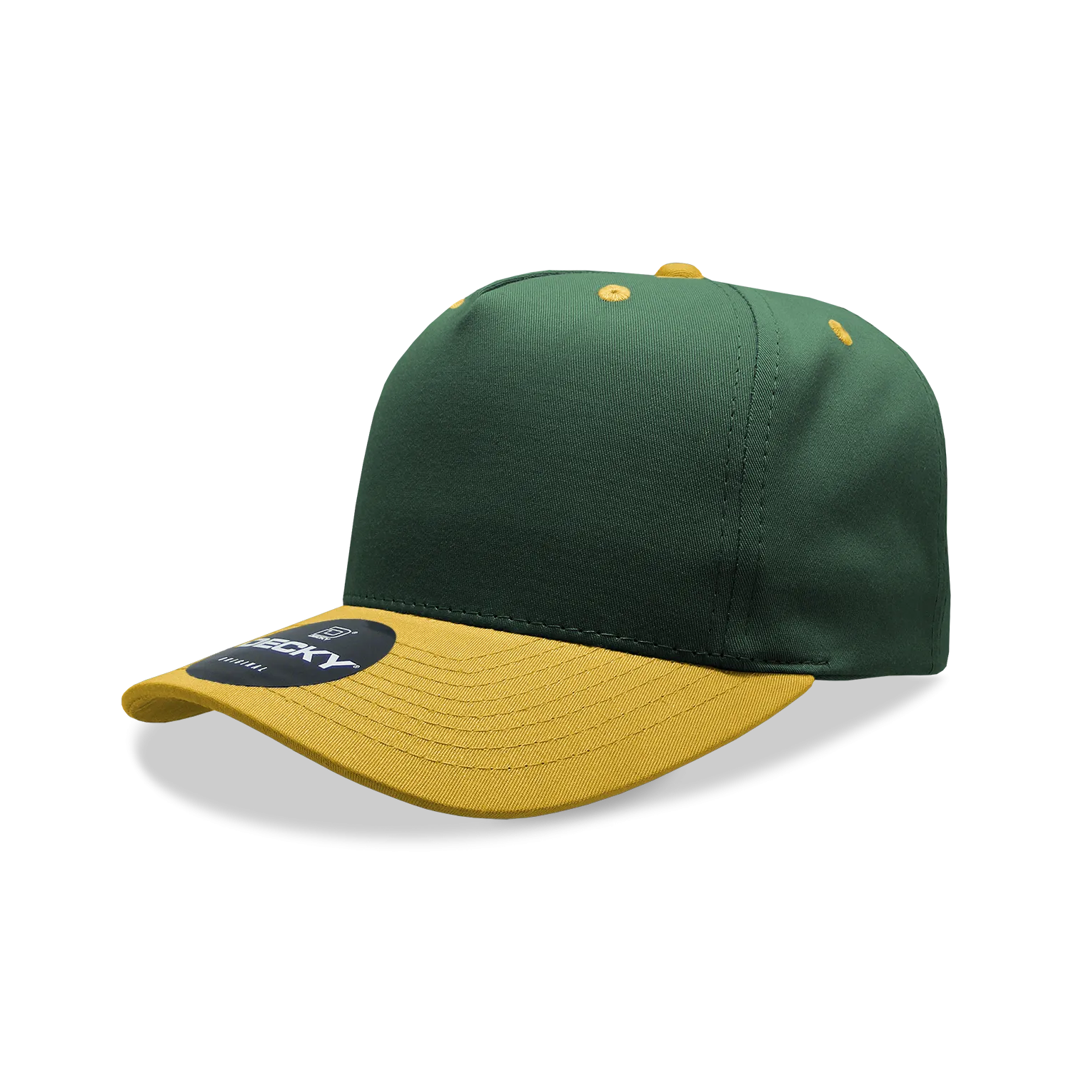 Decky 6024 - 5 Panel Mid Profile, Structured Cotton/Poly Blend Cap - CASE Pricing
