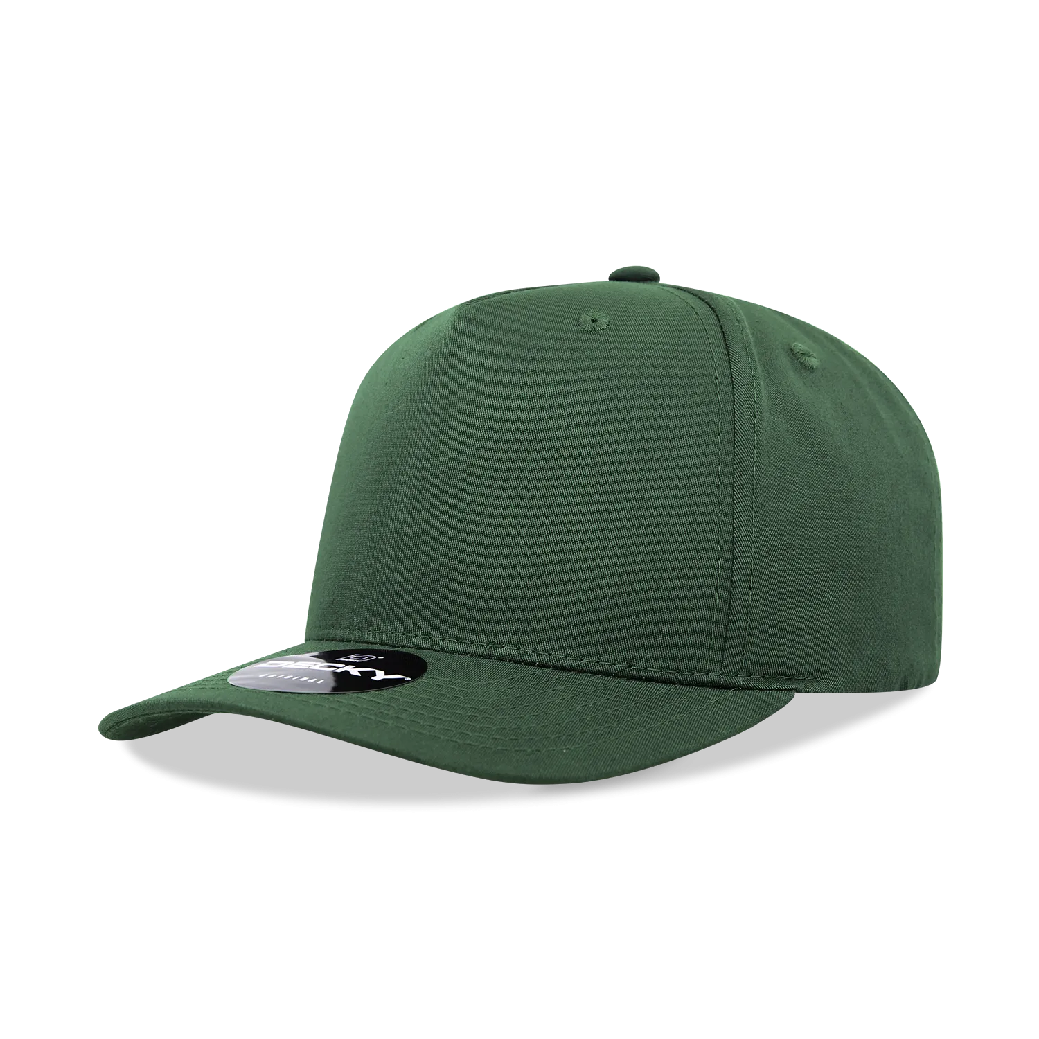 Decky 6024 - 5 Panel Mid Profile, Structured Cotton/Poly Blend Cap - CASE Pricing