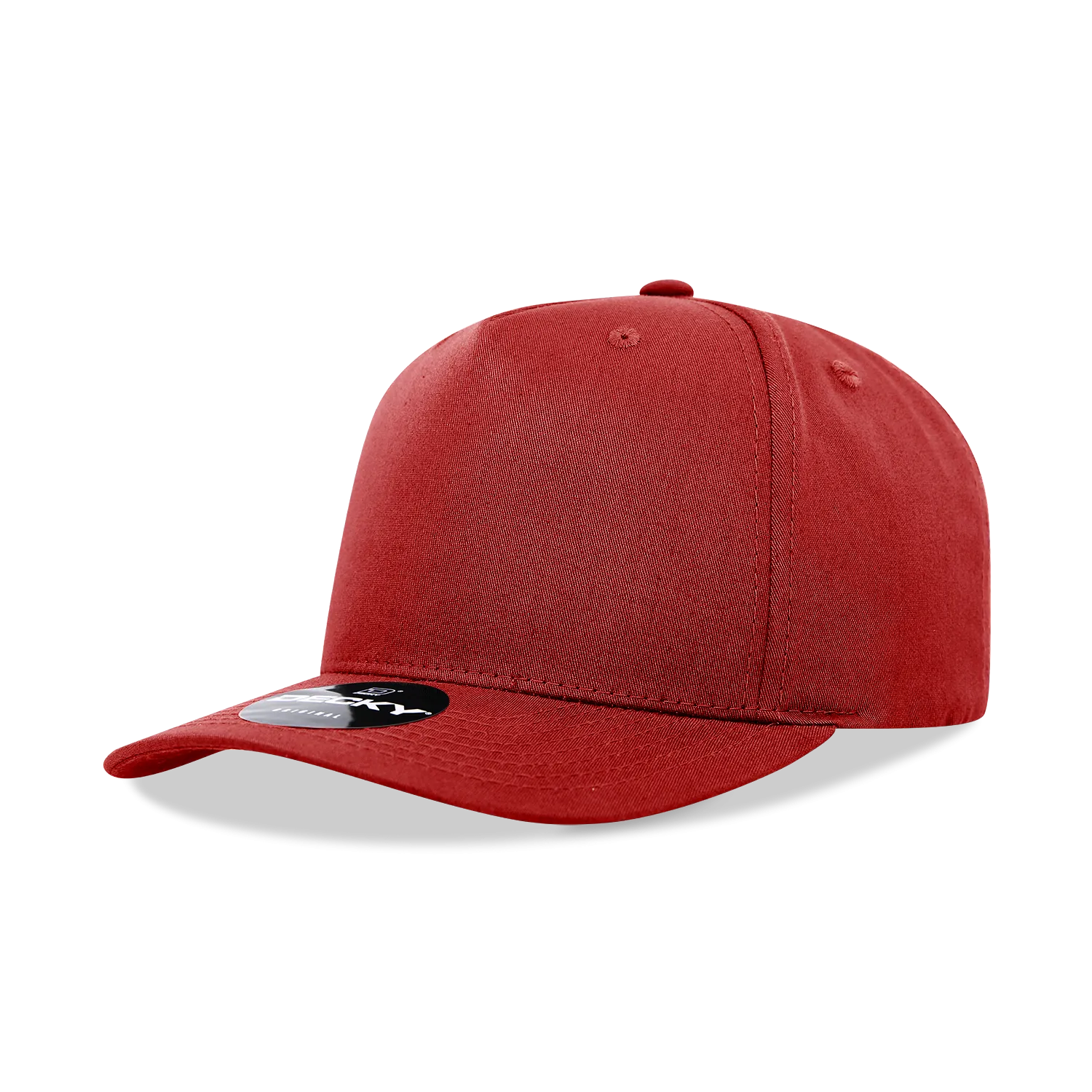 Decky 6024 - 5 Panel Mid Profile, Structured Cotton/Poly Blend Cap - CASE Pricing
