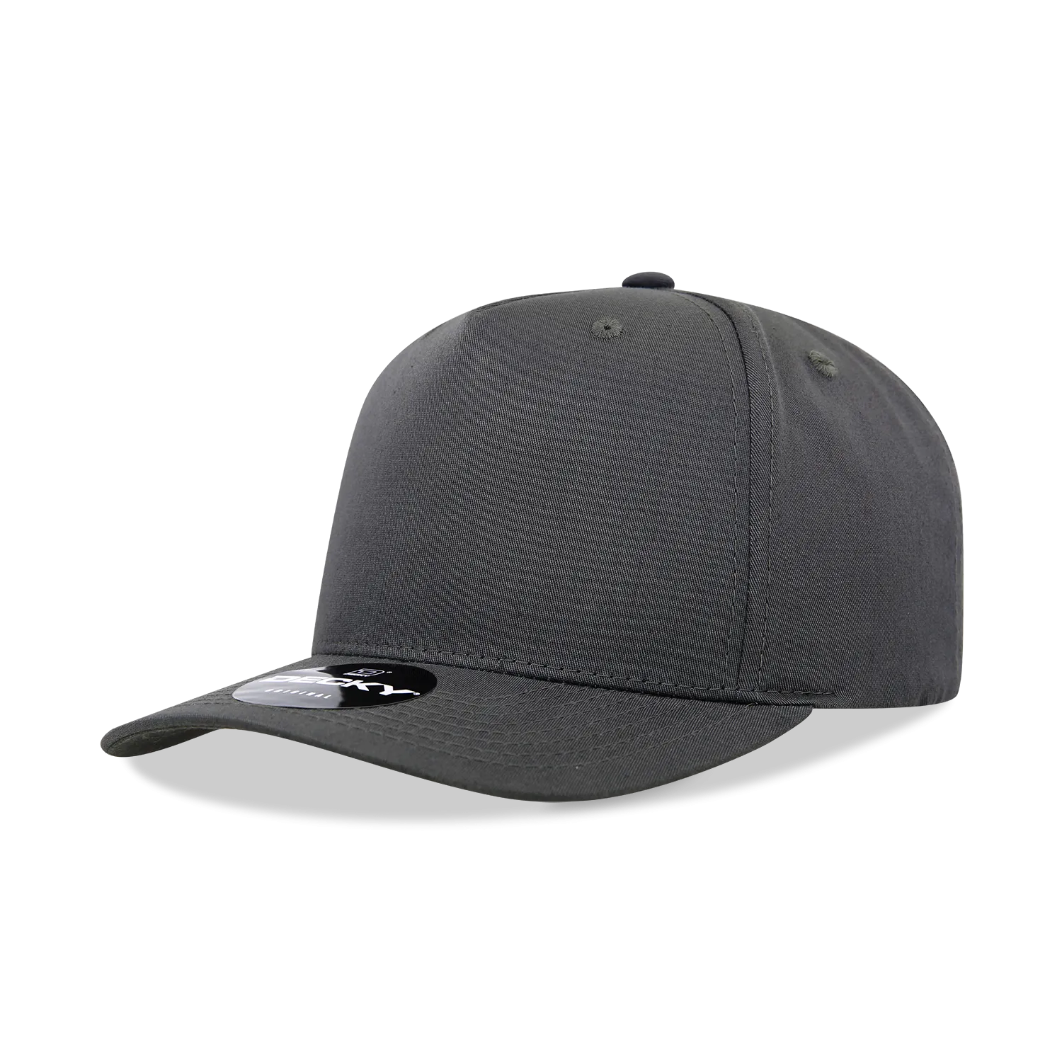 Decky 6024 - 5 Panel Mid Profile, Structured Cotton/Poly Blend Cap - CASE Pricing