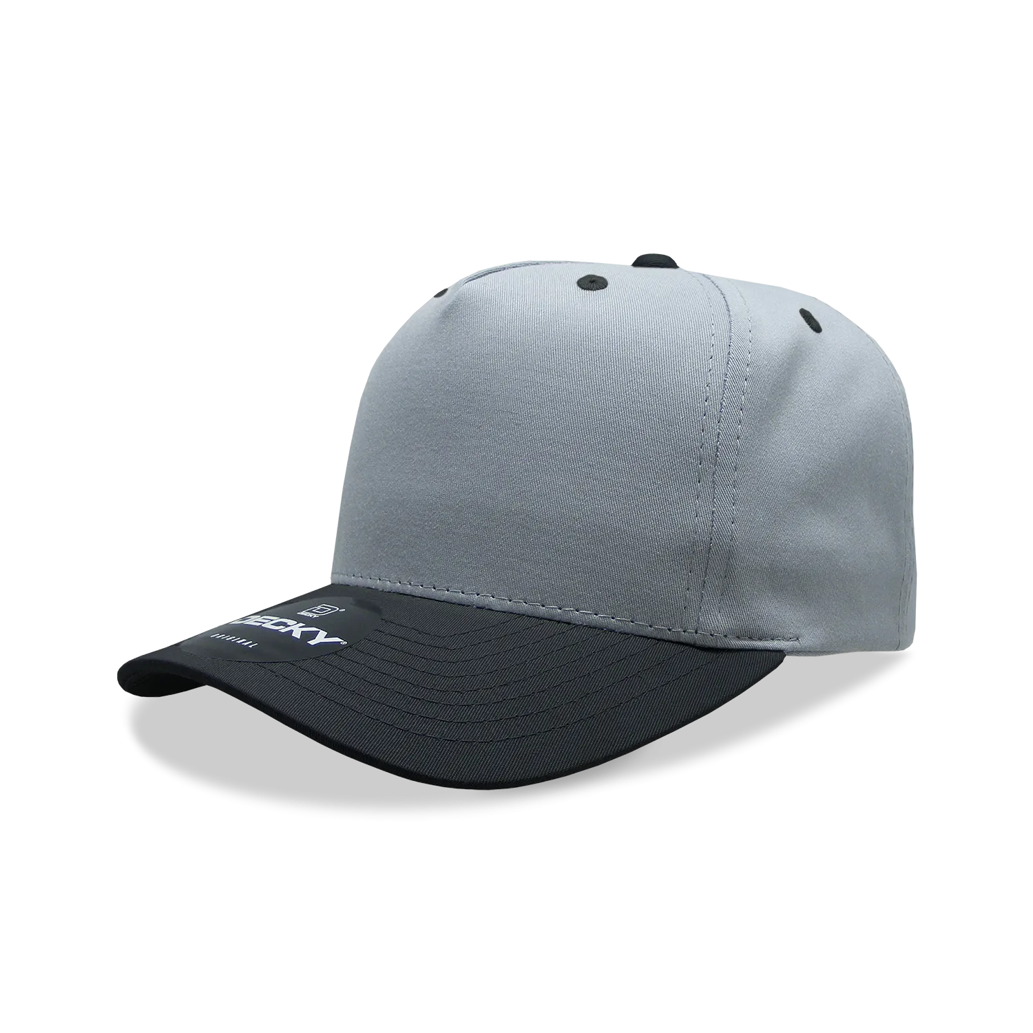 Decky 6024 - 5 Panel Mid Profile, Structured Cotton/Poly Blend Cap - CASE Pricing