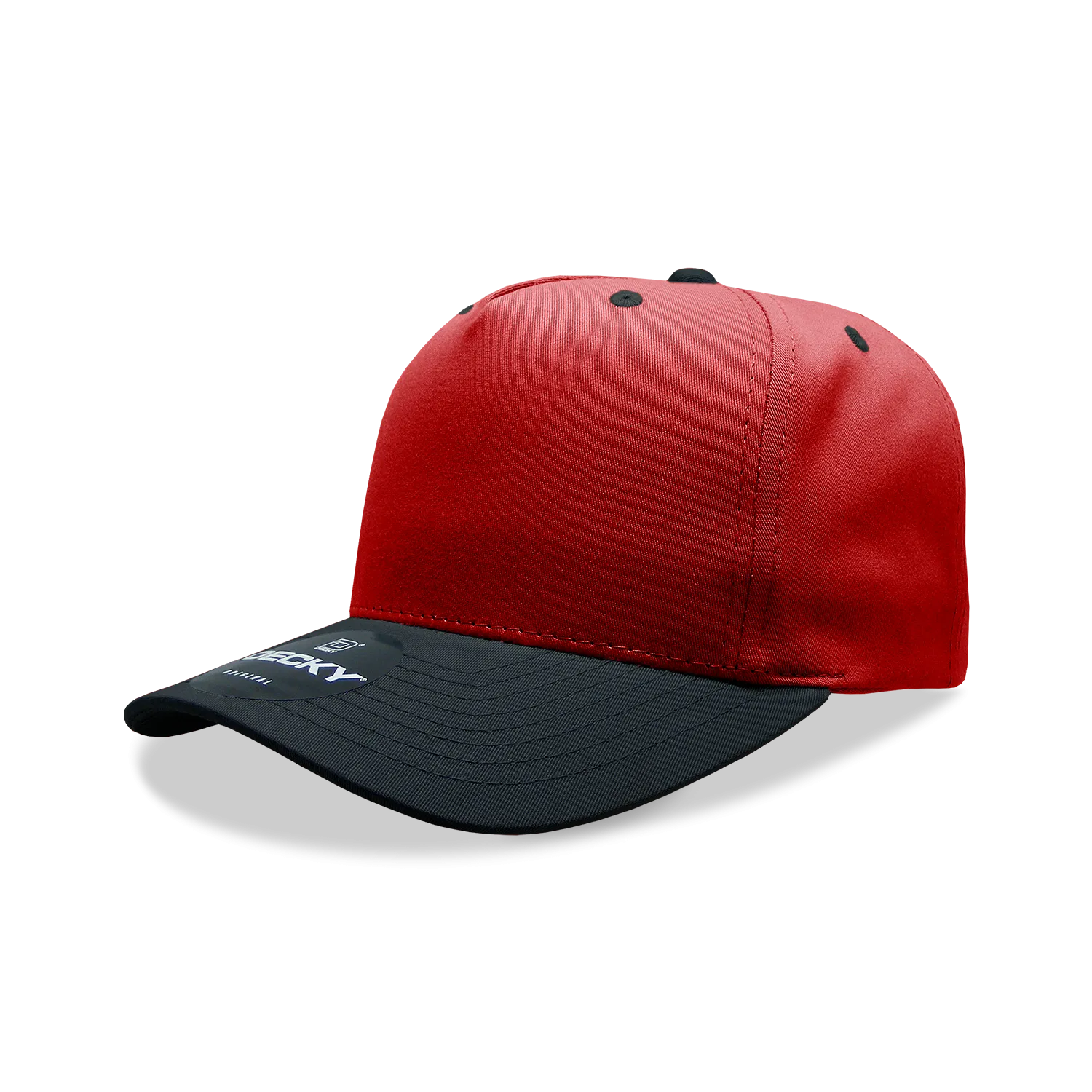 Decky 6024 - 5 Panel Mid Profile, Structured Cotton/Poly Blend Cap - CASE Pricing