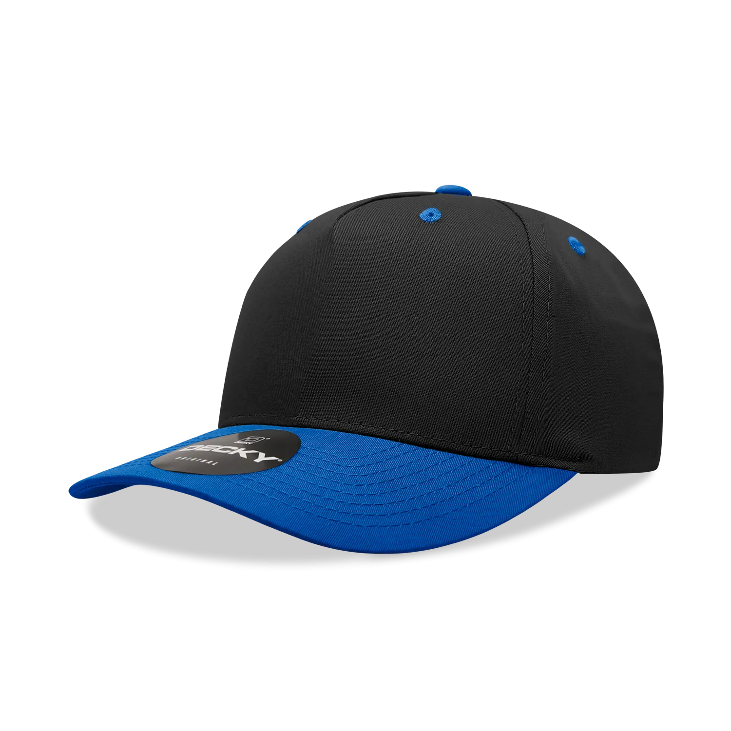 Decky 6024 - 5 Panel Mid Profile, Structured Cotton/Poly Blend Cap - CASE Pricing