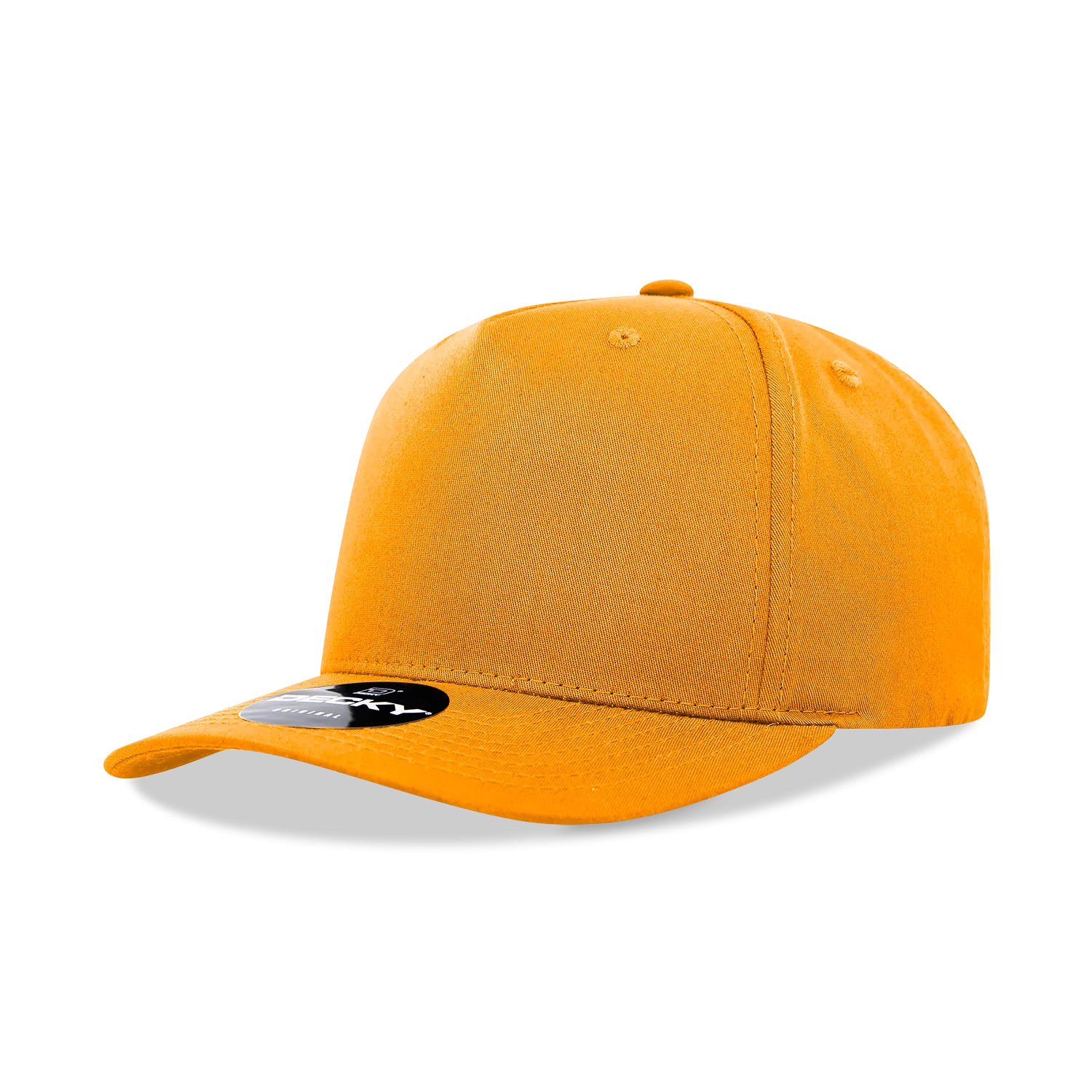 Decky 6024 - 5 Panel Mid Profile, Structured Cotton/Poly Blend Cap - CASE Pricing