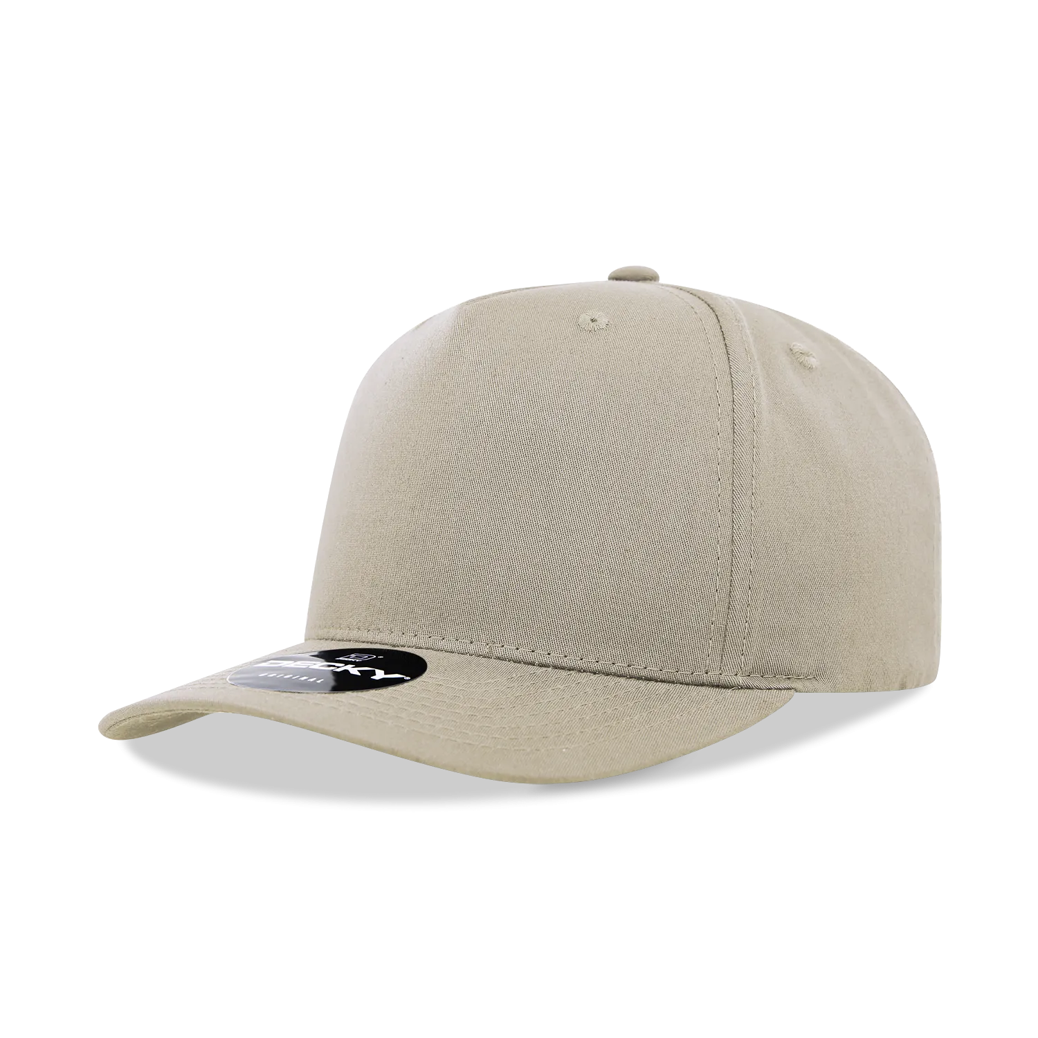 Decky 6024 - 5 Panel Mid Profile, Structured Cotton/Poly Blend Cap - CASE Pricing
