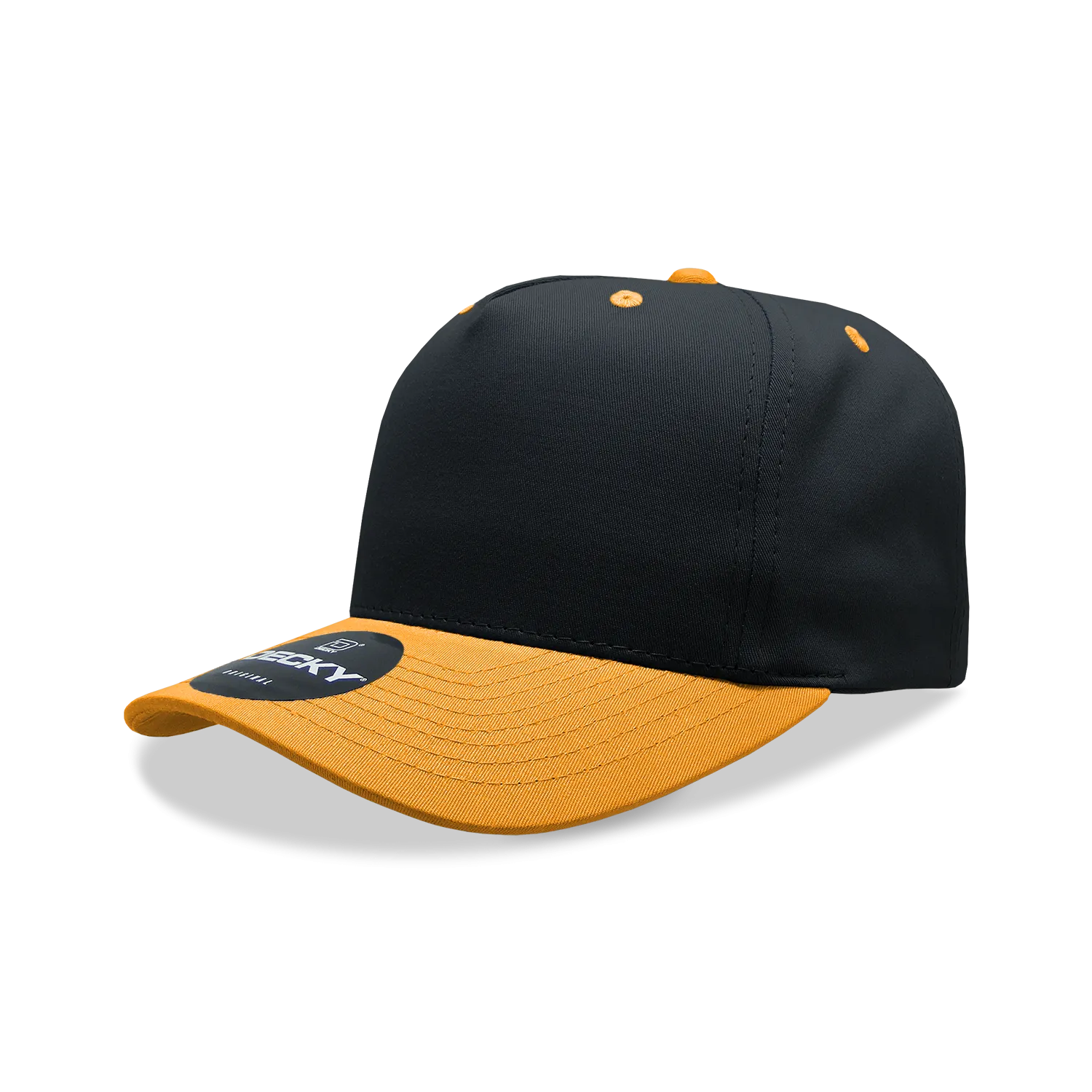 Decky 6024 - 5 Panel Mid Profile, Structured Cotton/Poly Blend Cap - CASE Pricing
