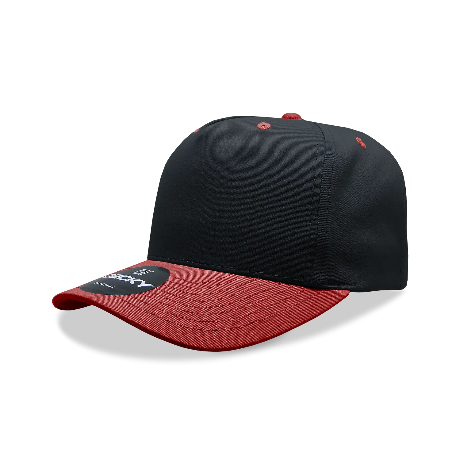 Decky 6024 - 5 Panel Mid Profile, Structured Cotton/Poly Blend Cap - CASE Pricing