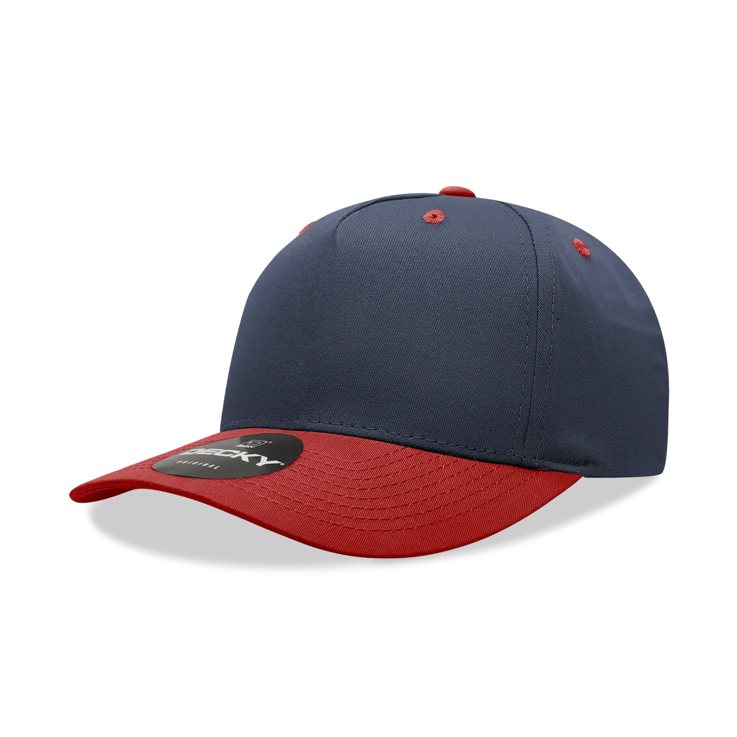 Decky 6024 - 5 Panel Mid Profile, Structured Cotton/Poly Blend Cap - CASE Pricing