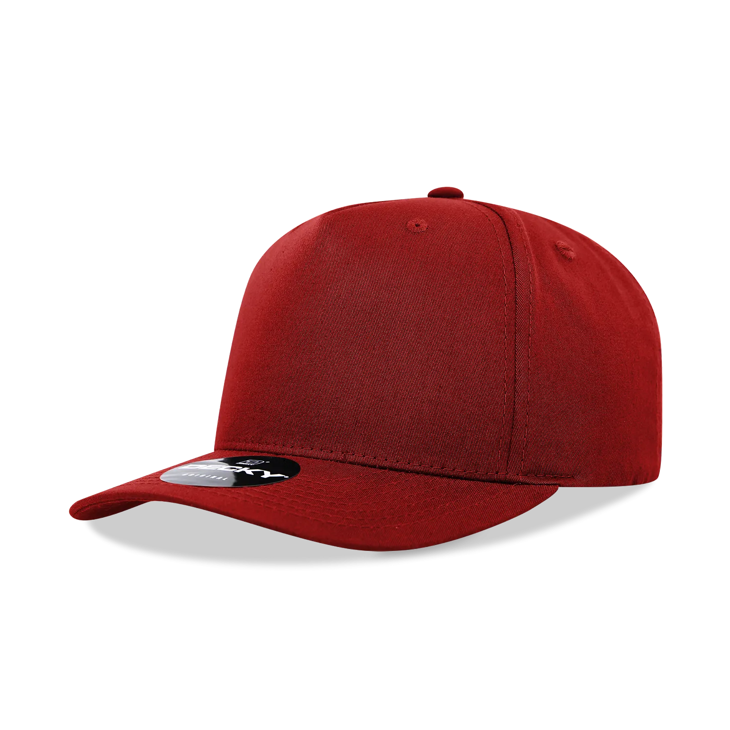 Decky 6024 - 5 Panel Mid Profile, Structured Cotton/Poly Blend Cap - CASE Pricing