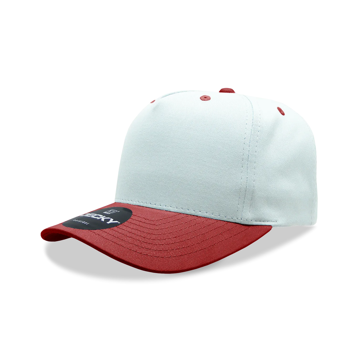 Decky 6024 - 5 Panel Mid Profile, Structured Cotton/Poly Blend Cap - CASE Pricing