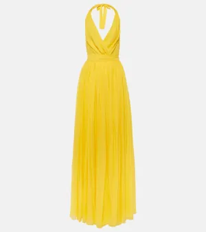 Dolce&Gabbana Halterneck silk chiffon gown