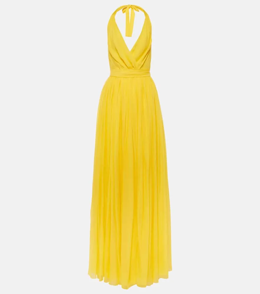 Dolce&Gabbana Halterneck silk chiffon gown