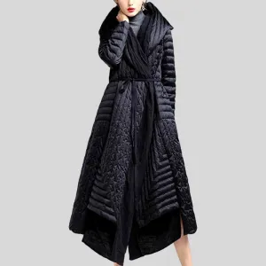 Duck Down Long hooded Warm Down puffer Jacket