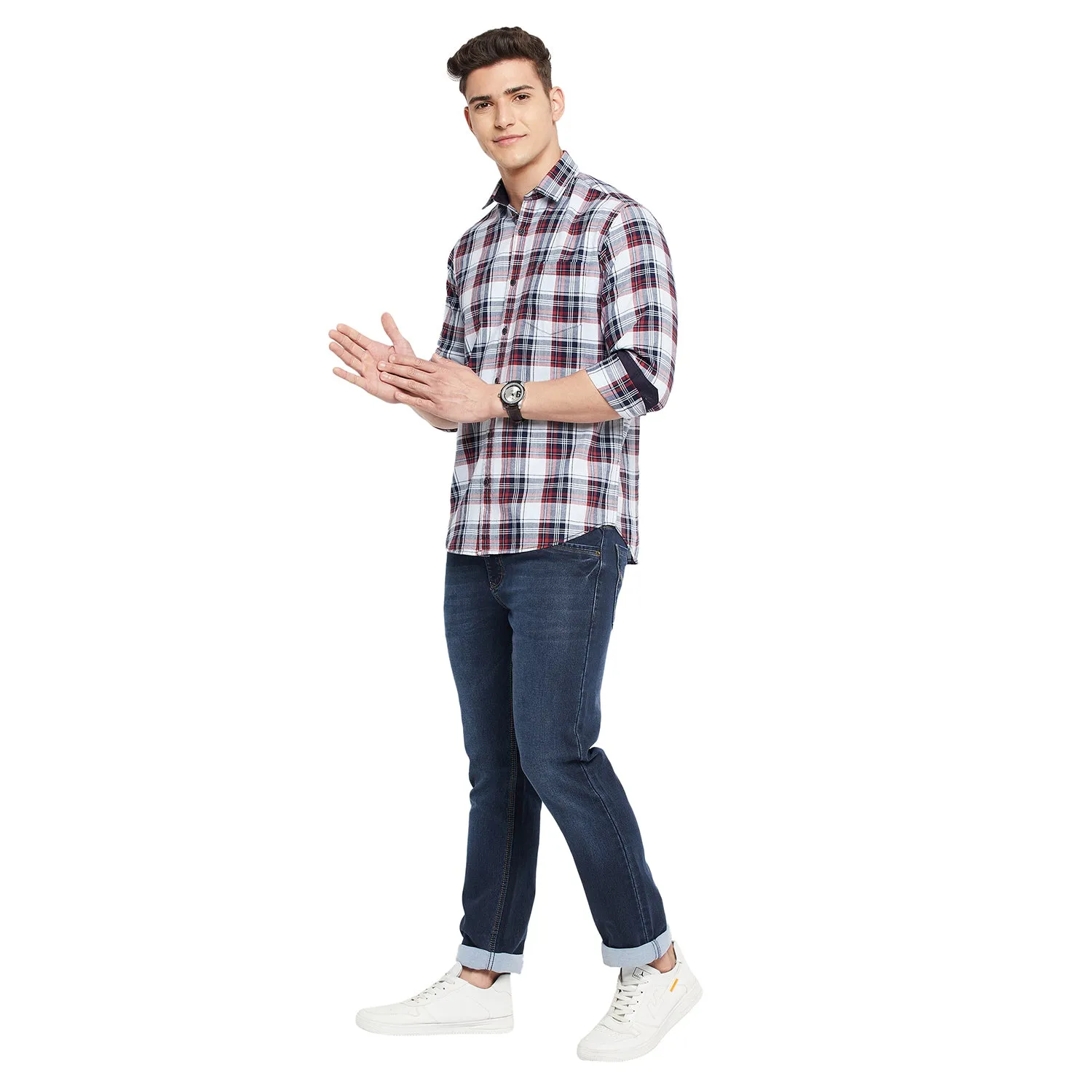Duke Stardust Men Full Sleeve  Cotton Shirt (SDO5CKIC)