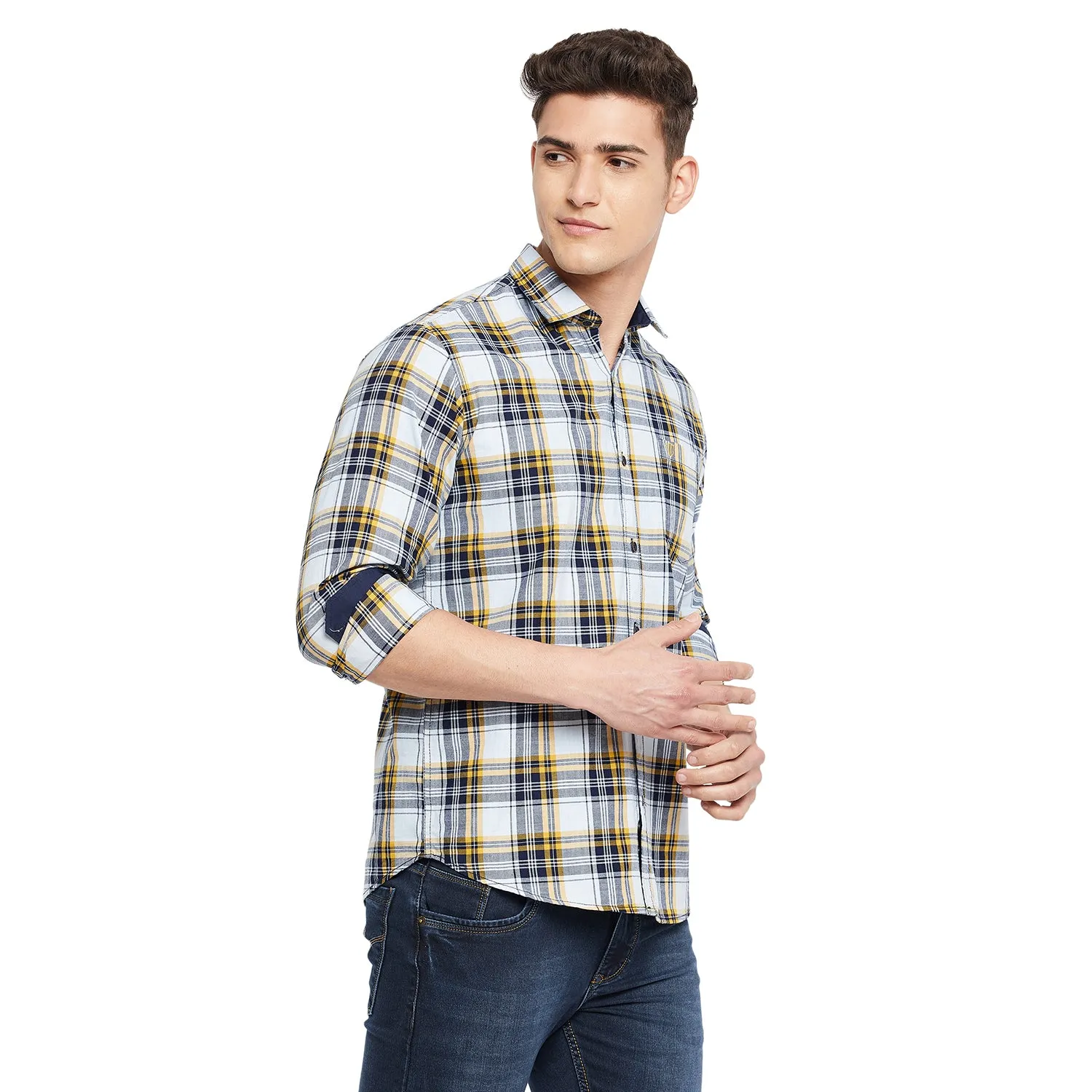 Duke Stardust Men Full Sleeve  Cotton Shirt (SDO5CKIC)