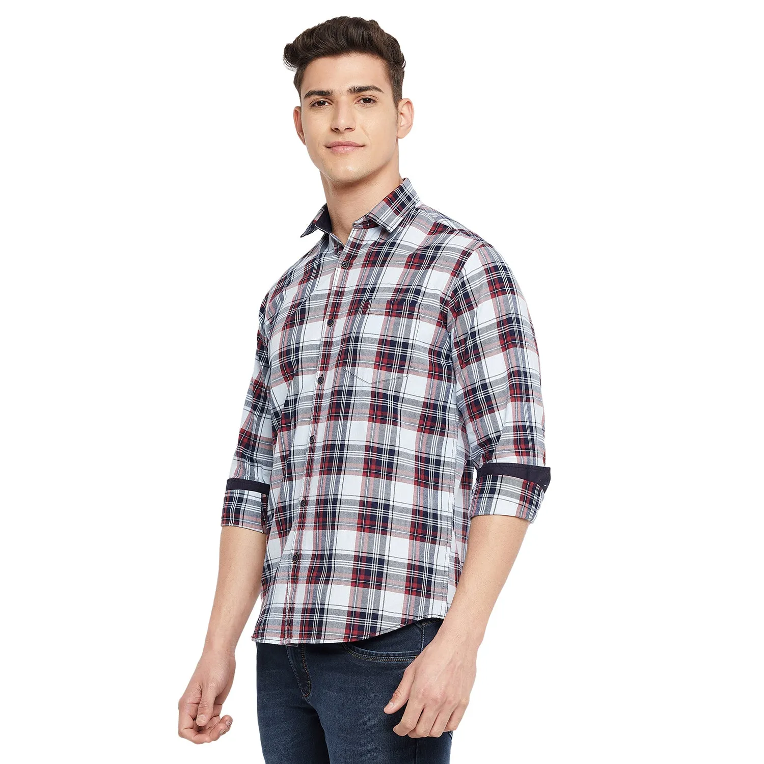 Duke Stardust Men Full Sleeve  Cotton Shirt (SDO5CKIC)