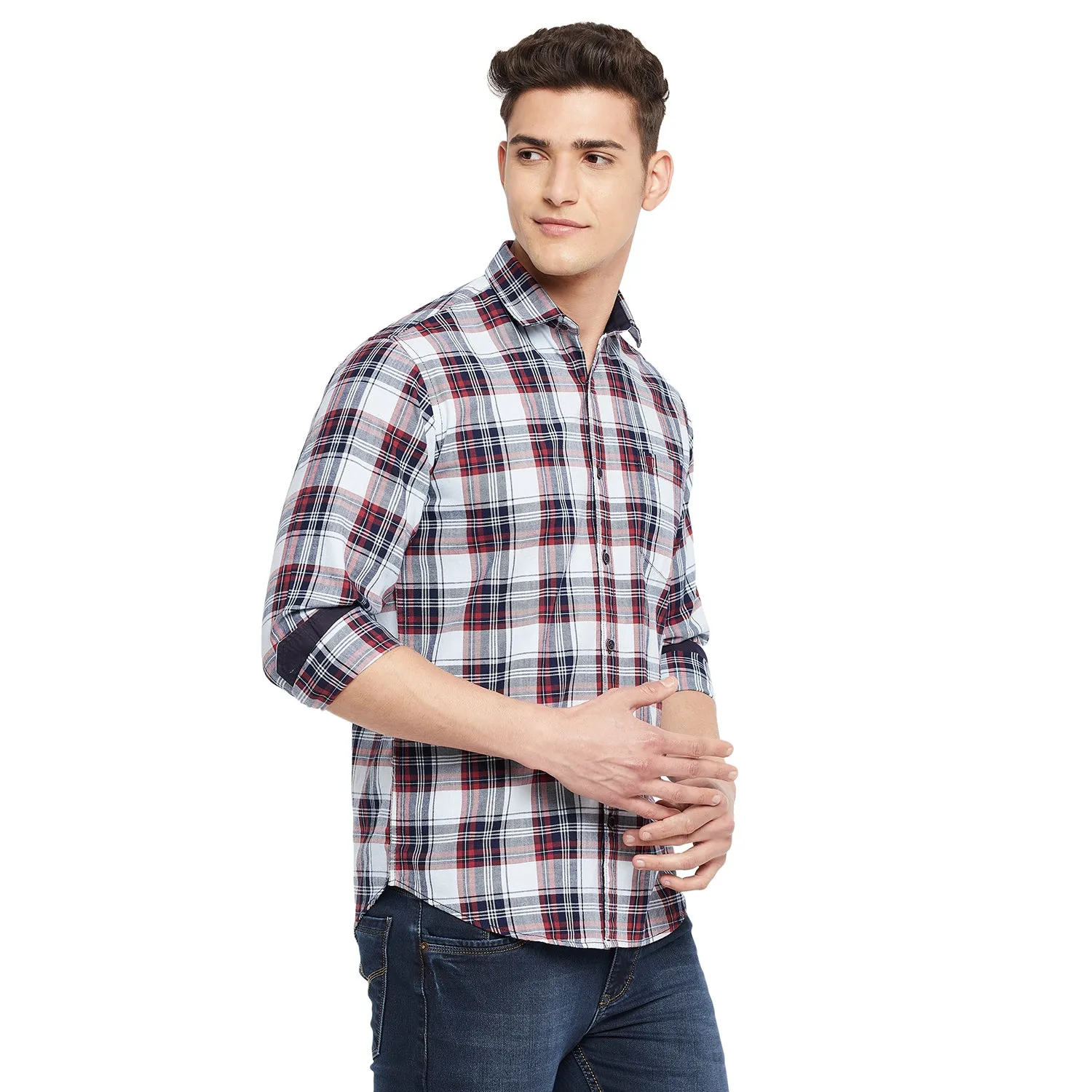 Duke Stardust Men Full Sleeve  Cotton Shirt (SDO5CKIC)