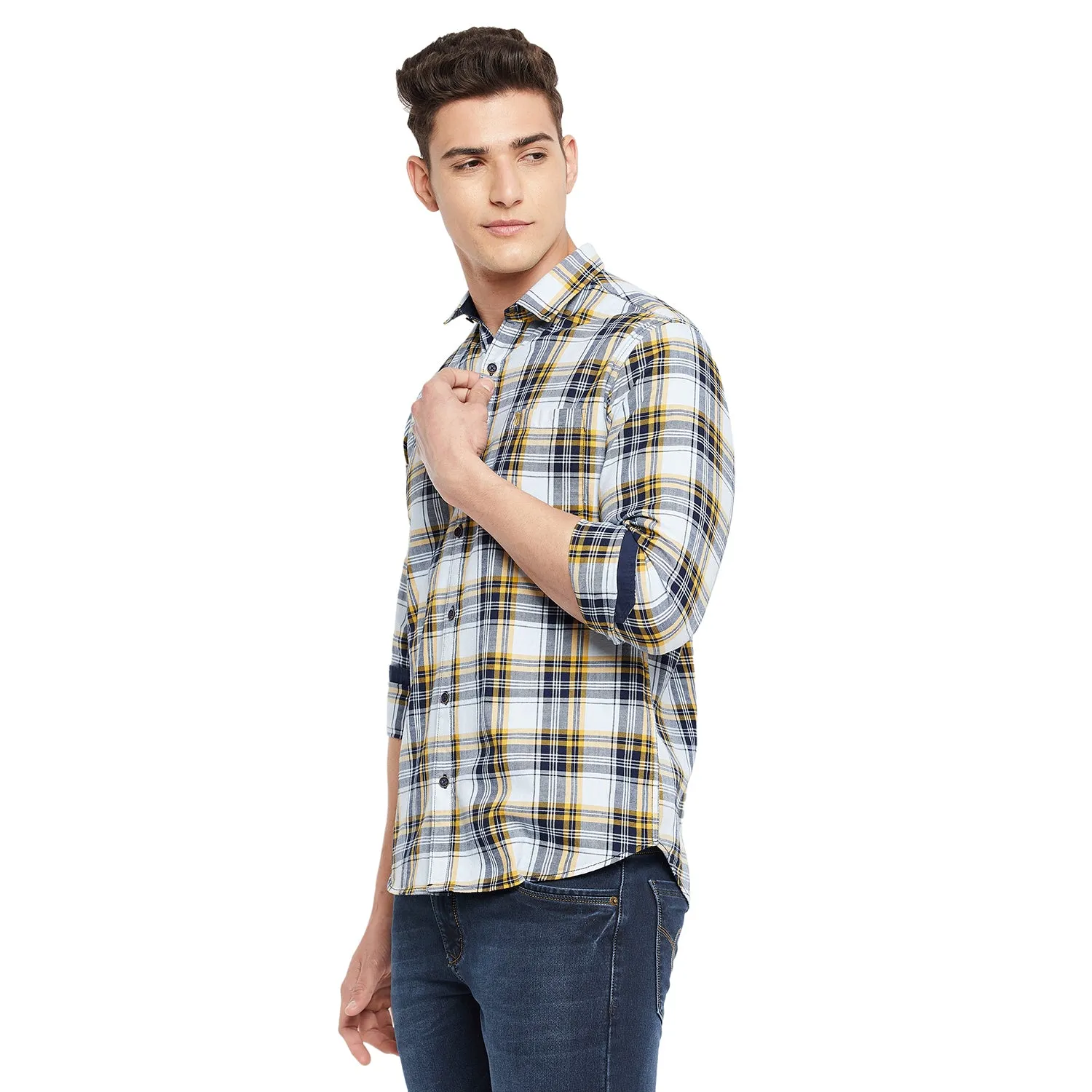Duke Stardust Men Full Sleeve  Cotton Shirt (SDO5CKIC)