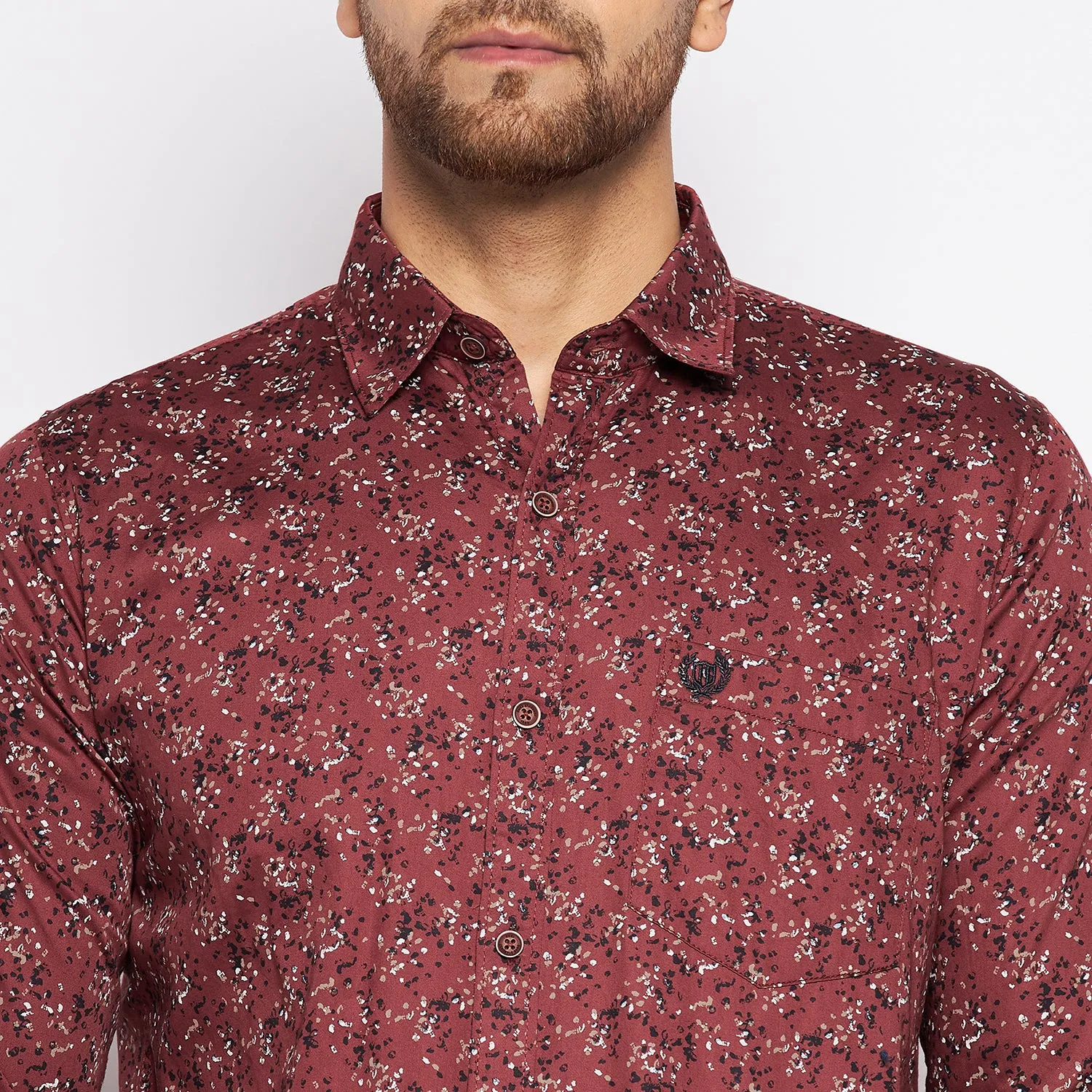 Duke Stardust Men Full Sleeve Cotton Shirt (SDO6PRTG)