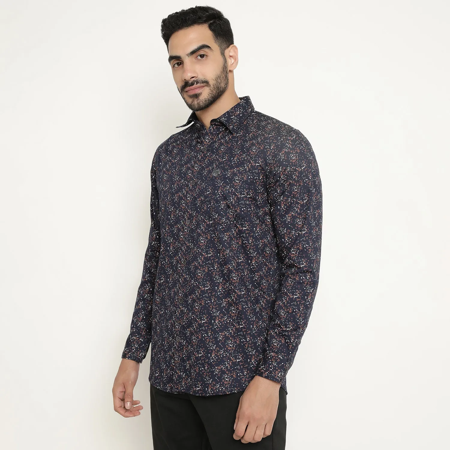 Duke Stardust Men Full Sleeve Cotton Shirt (SDO6PRTG)