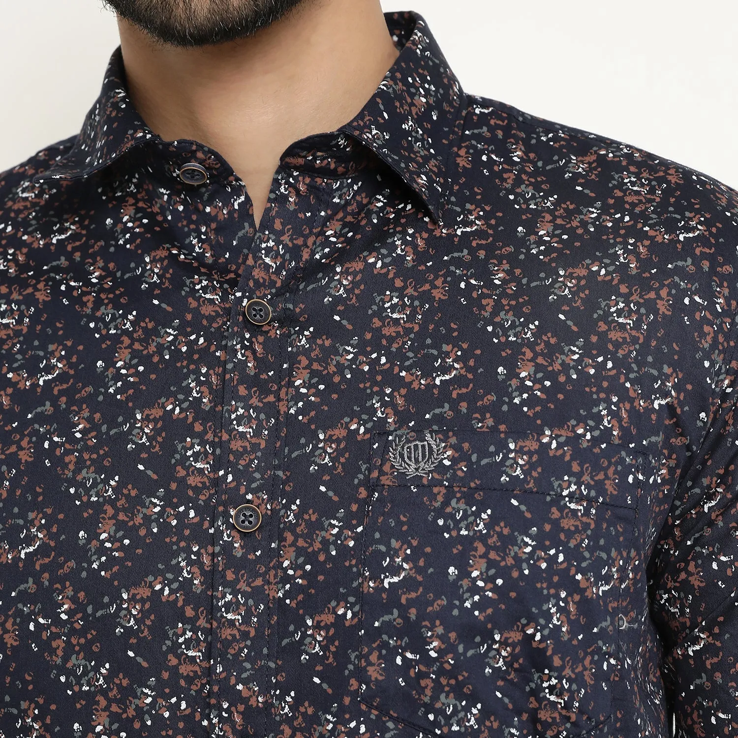 Duke Stardust Men Full Sleeve Cotton Shirt (SDO6PRTG)