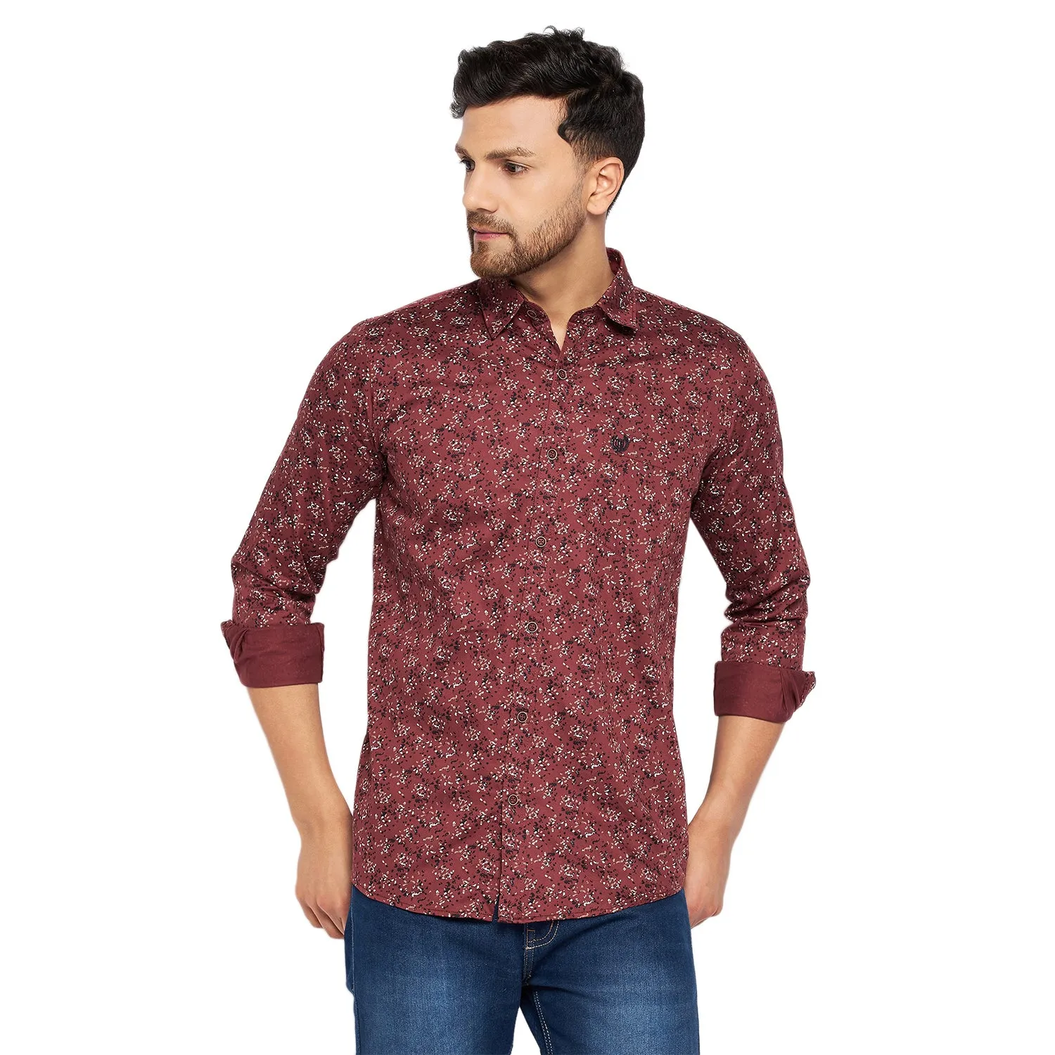Duke Stardust Men Full Sleeve Cotton Shirt (SDO6PRTG)