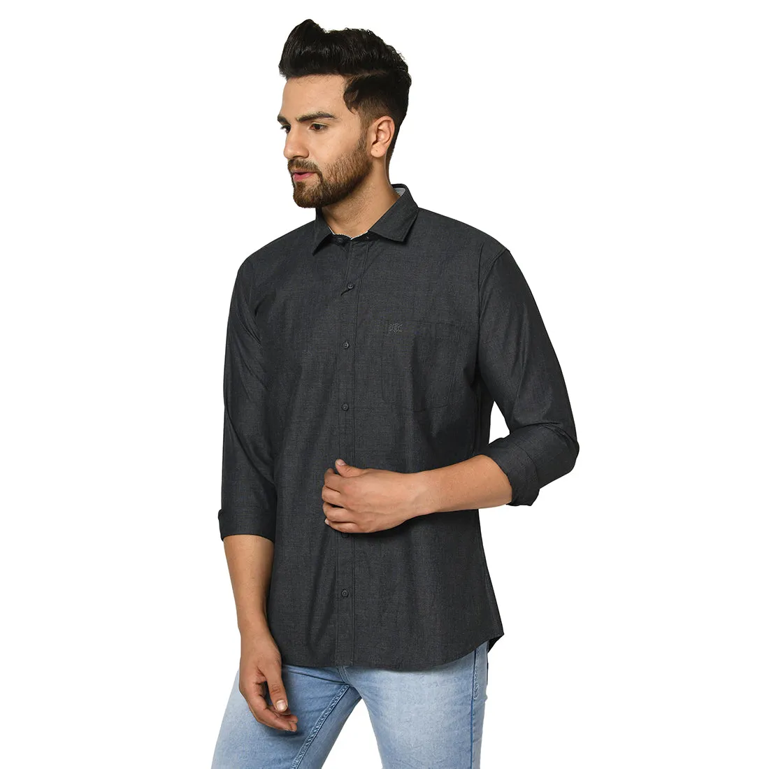 Duke Stardust Men Full Sleeve Cotton Shirt (SDO88ACF)