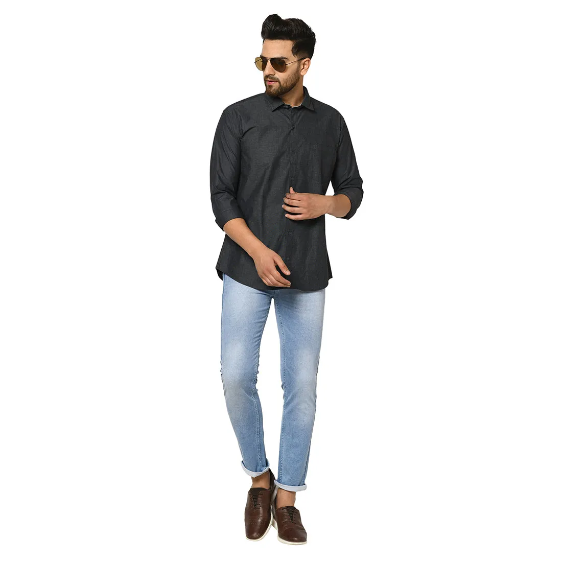 Duke Stardust Men Full Sleeve Cotton Shirt (SDO88ACF)