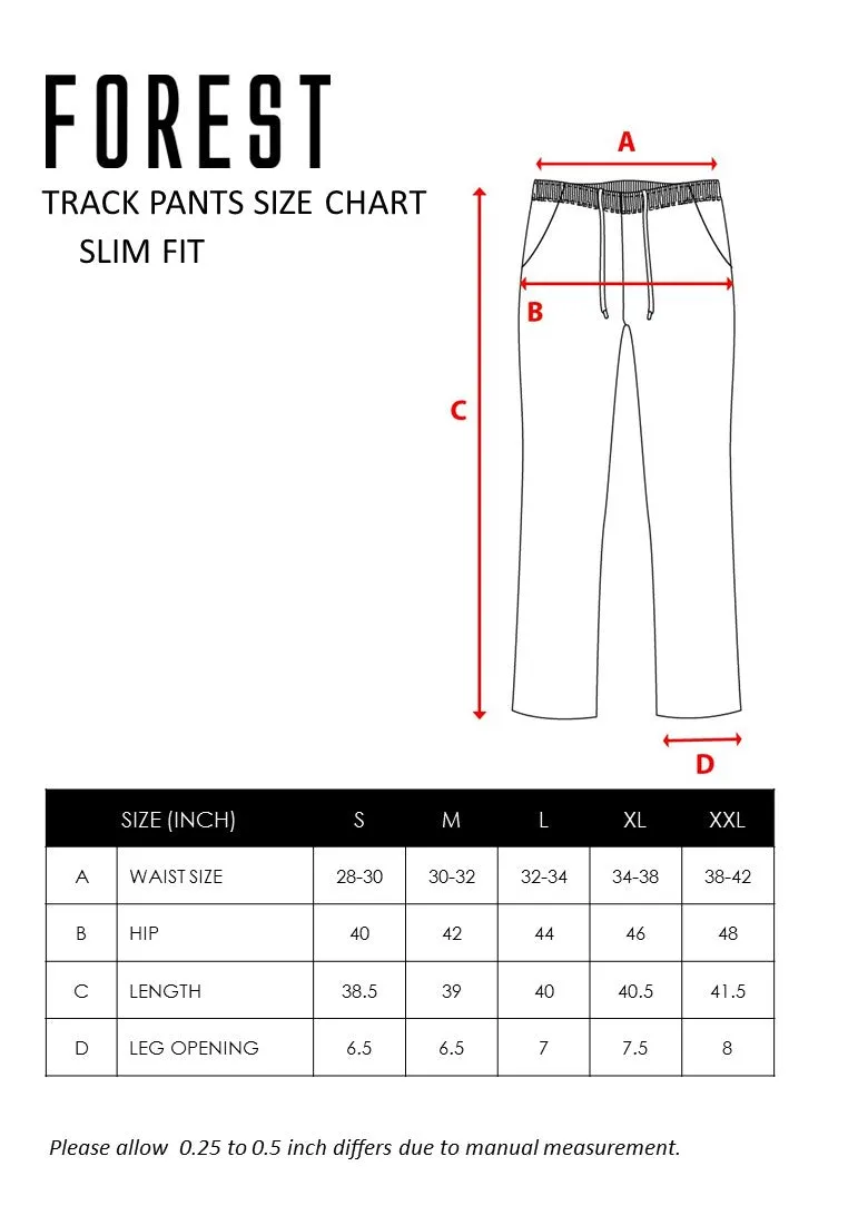 Forest Premium High Stretchable Dri Fit Tracksuit Men Jogger Quick Dry Track Pants | Seluar Lelaki - 10736