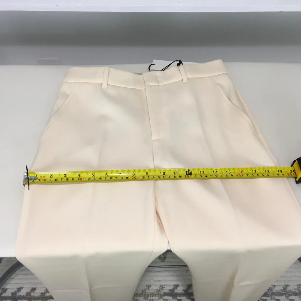 Gucci Women's Wool Trousers Pants Wide Leg Moonstone Ivory Sz 40