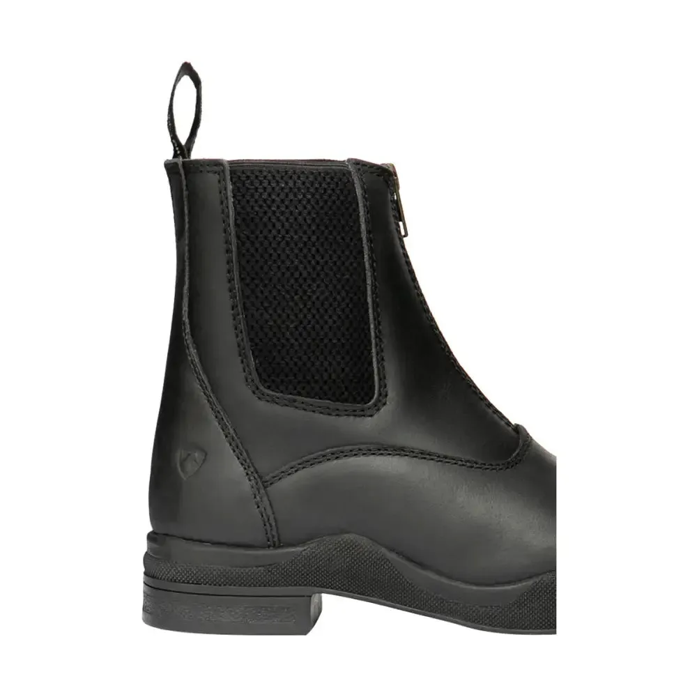 Hy Equestrian Fleece Lined Wax Leather Zip Jodhpur Boot