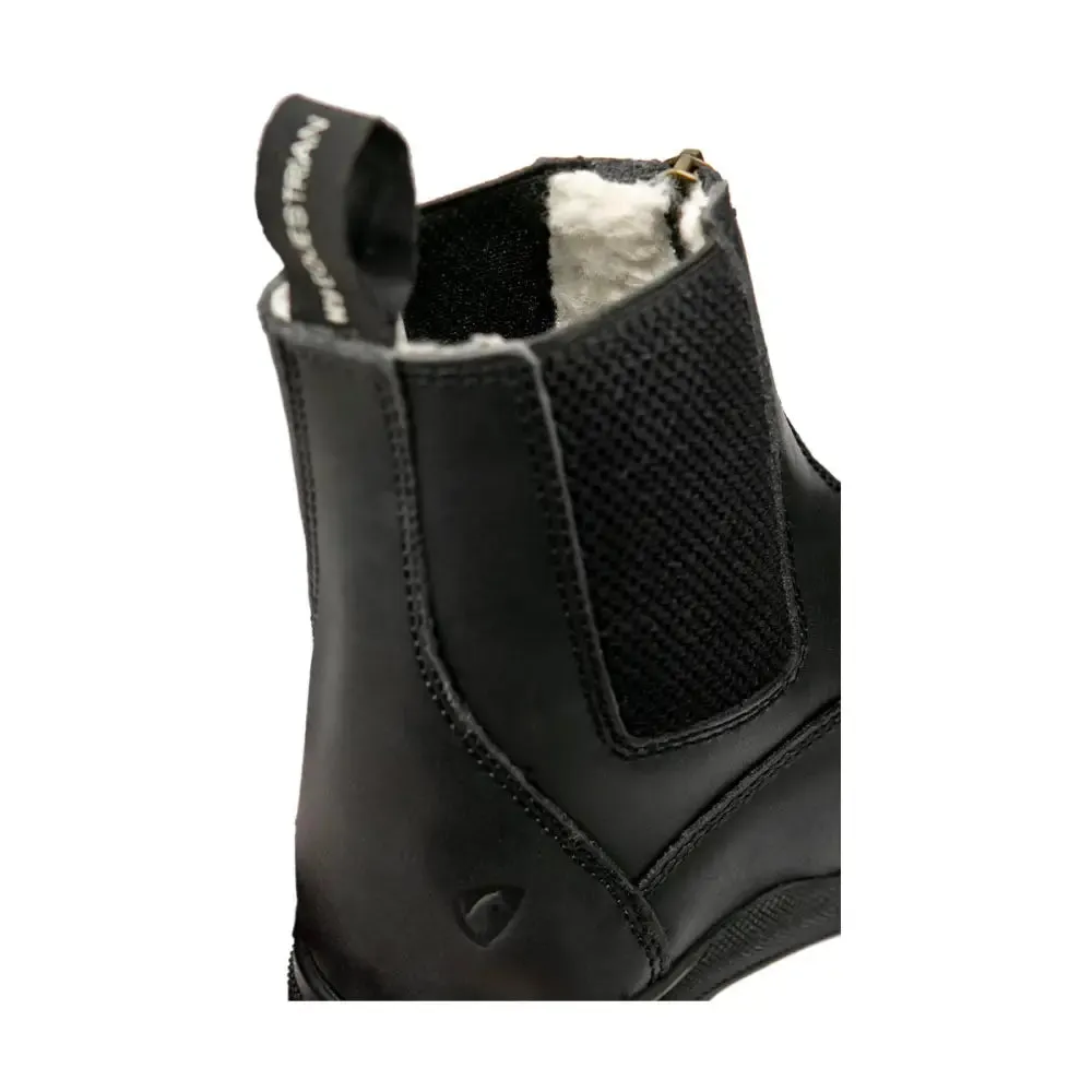 Hy Equestrian Fleece Lined Wax Leather Zip Jodhpur Boot
