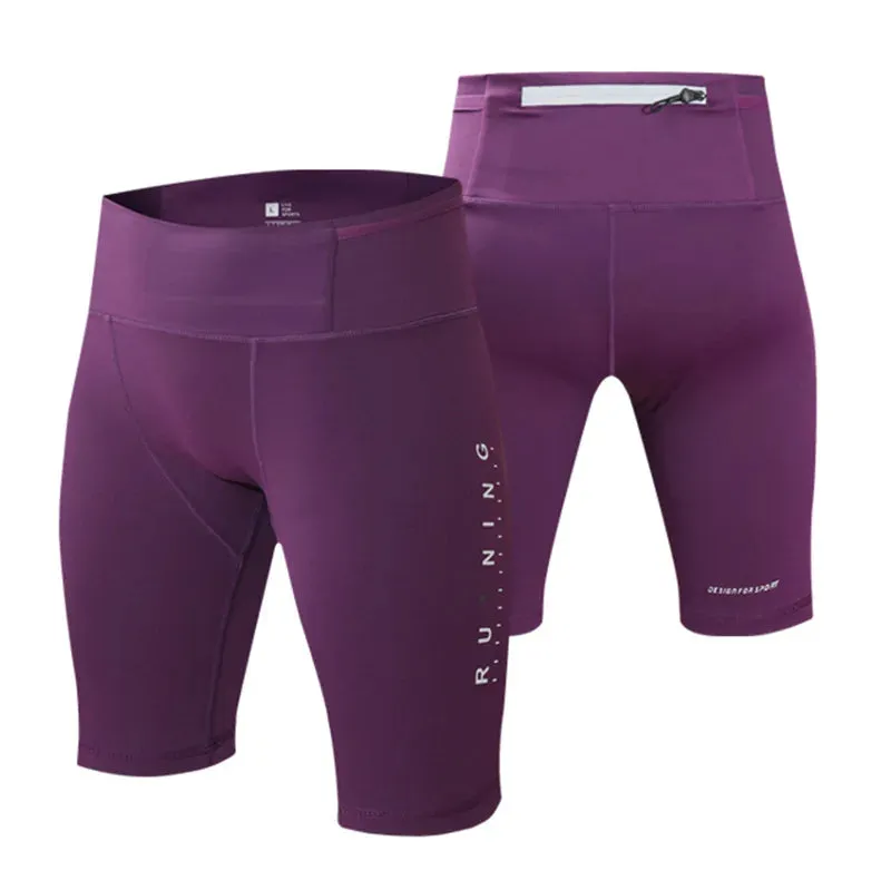 Men Women Tight Fitness Gym Shorts 2023 Summer Elastic Quick-dry Compression Workout Training Exercise Running Sports Shorts