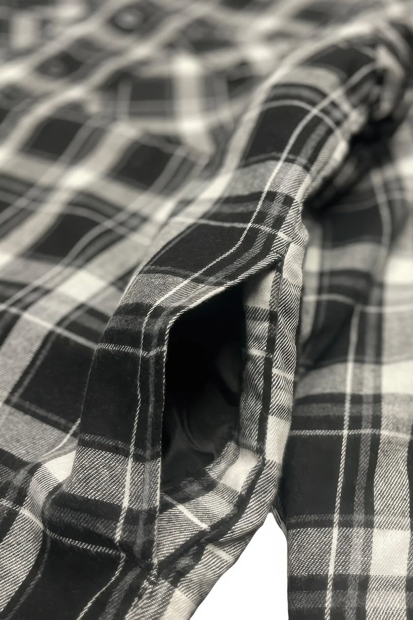 Mens Quilted Padded Flannel Jacket