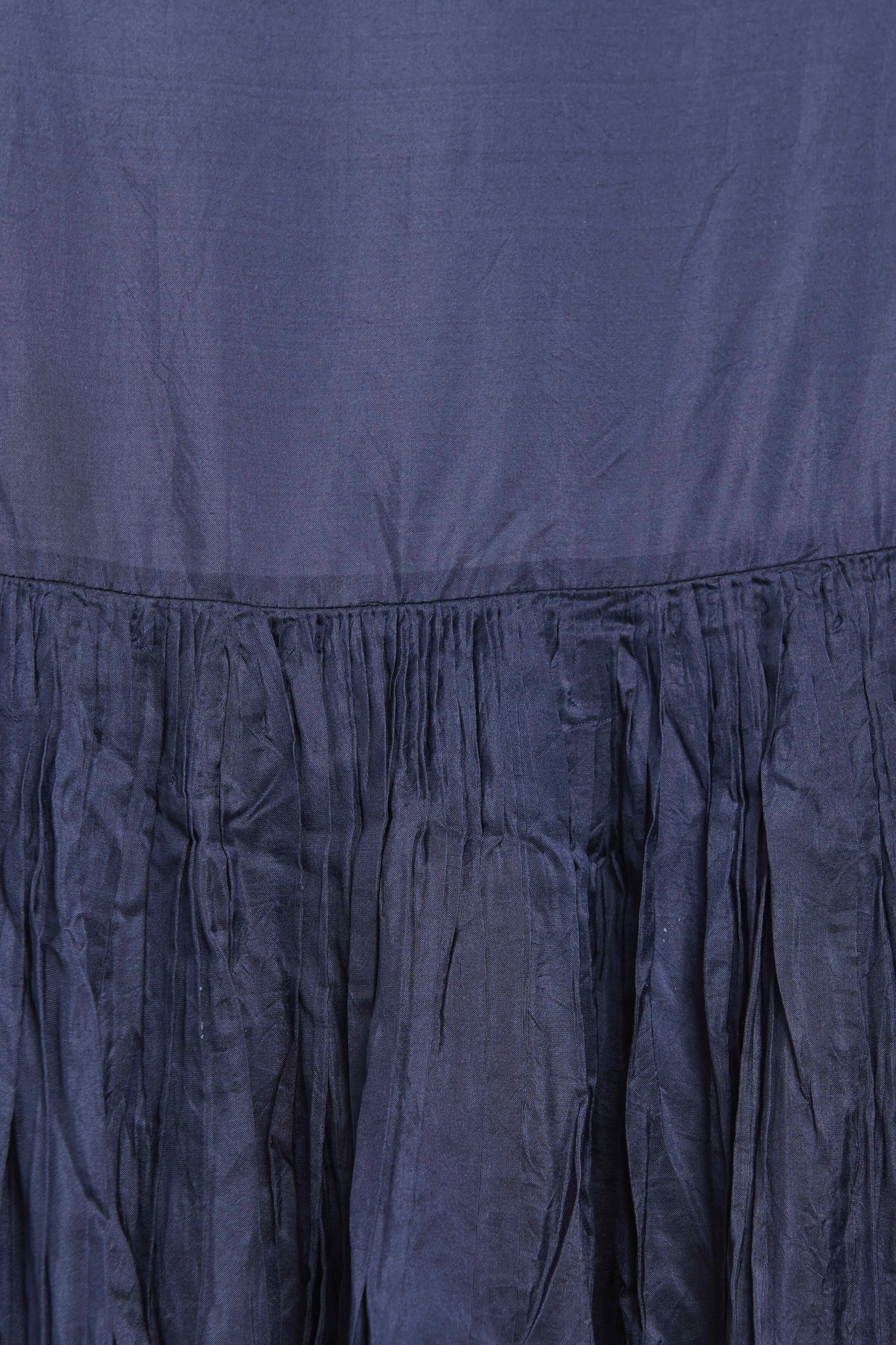 Navy Silk Florence Preowned Maxi Dress