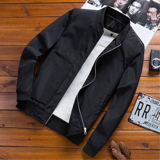 New Mens Bomber Jacket Casual Hooded Spring Autumn Hip Hop Harajuku Streetwear Male Zipper Jacket Coat