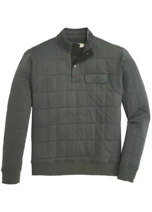 Onward Reserve Box Quilt Pullover | Dark Forest