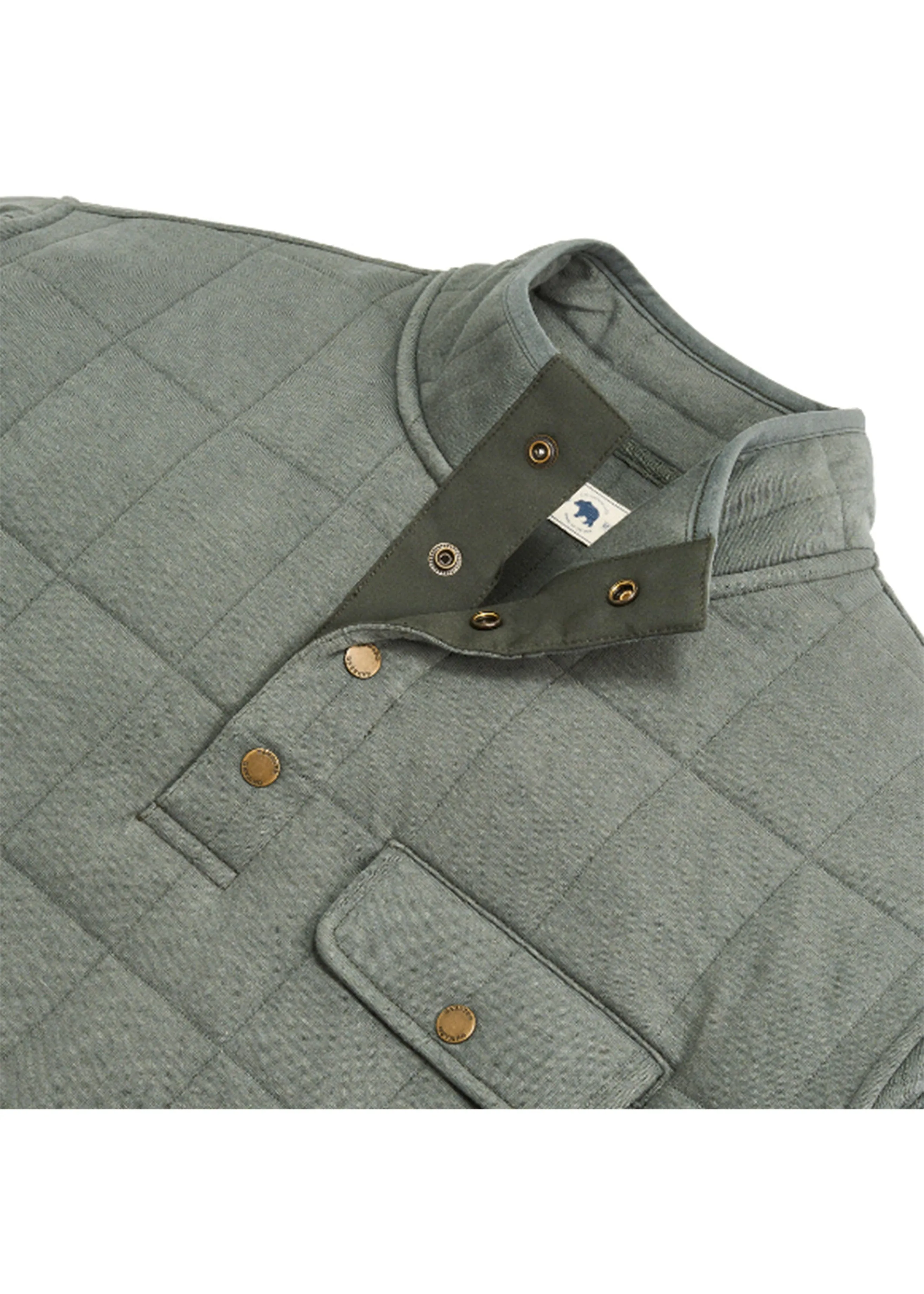 Onward Reserve Box Quilt Pullover | Dark Forest