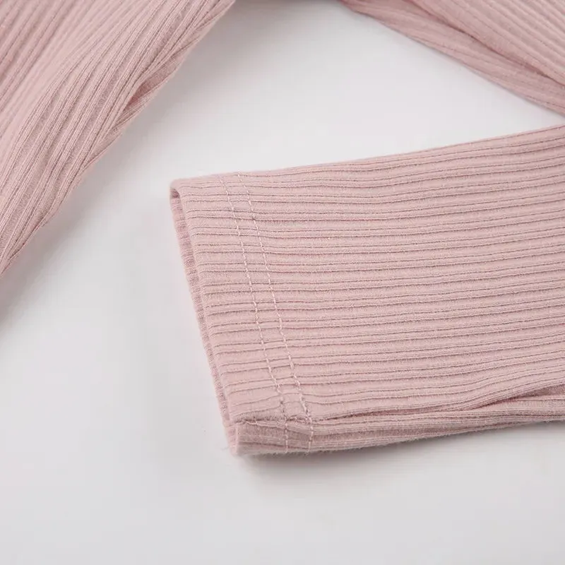 Pink Sweet Lace Trim Bow Cute Top