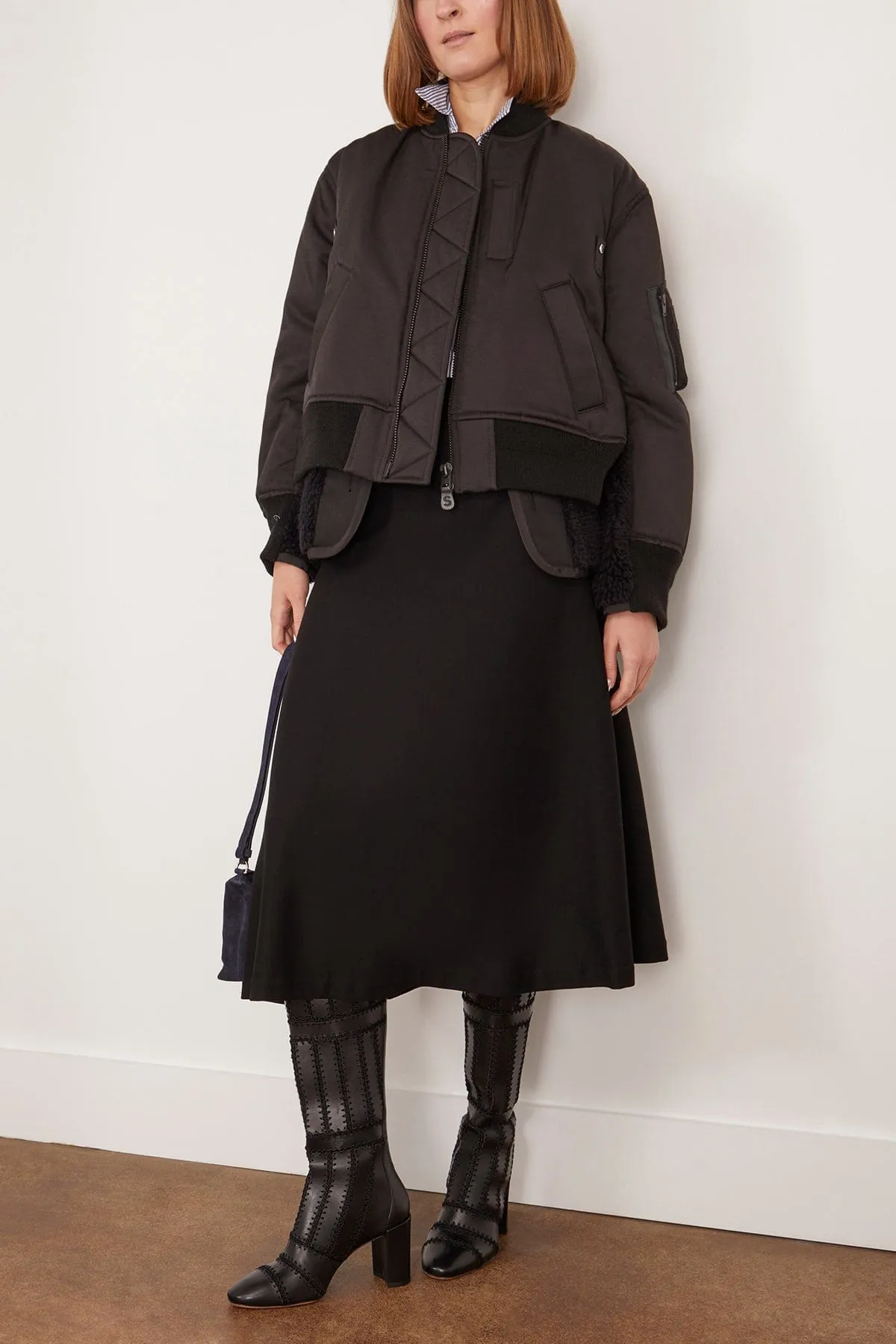 Sacai x SPIEWAK Blouson in Black